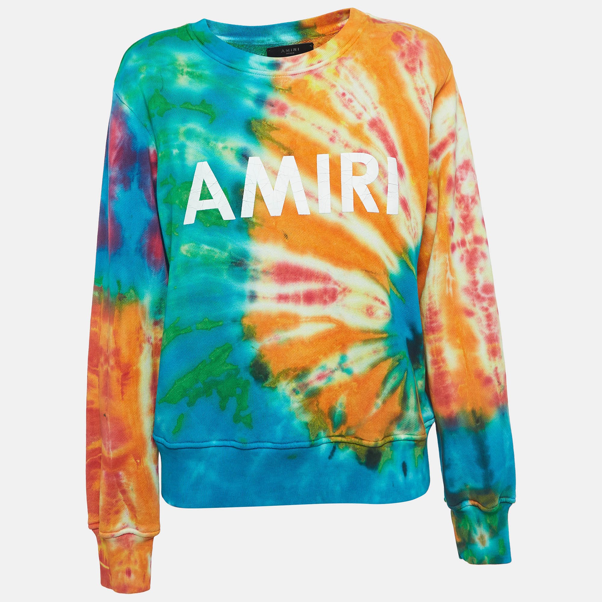 Amiri Multicolor Tye-Dye Effect Cotton Sweatshirt Amiri Multicolor Tye-Dye Effect Cotton Sweatshirt