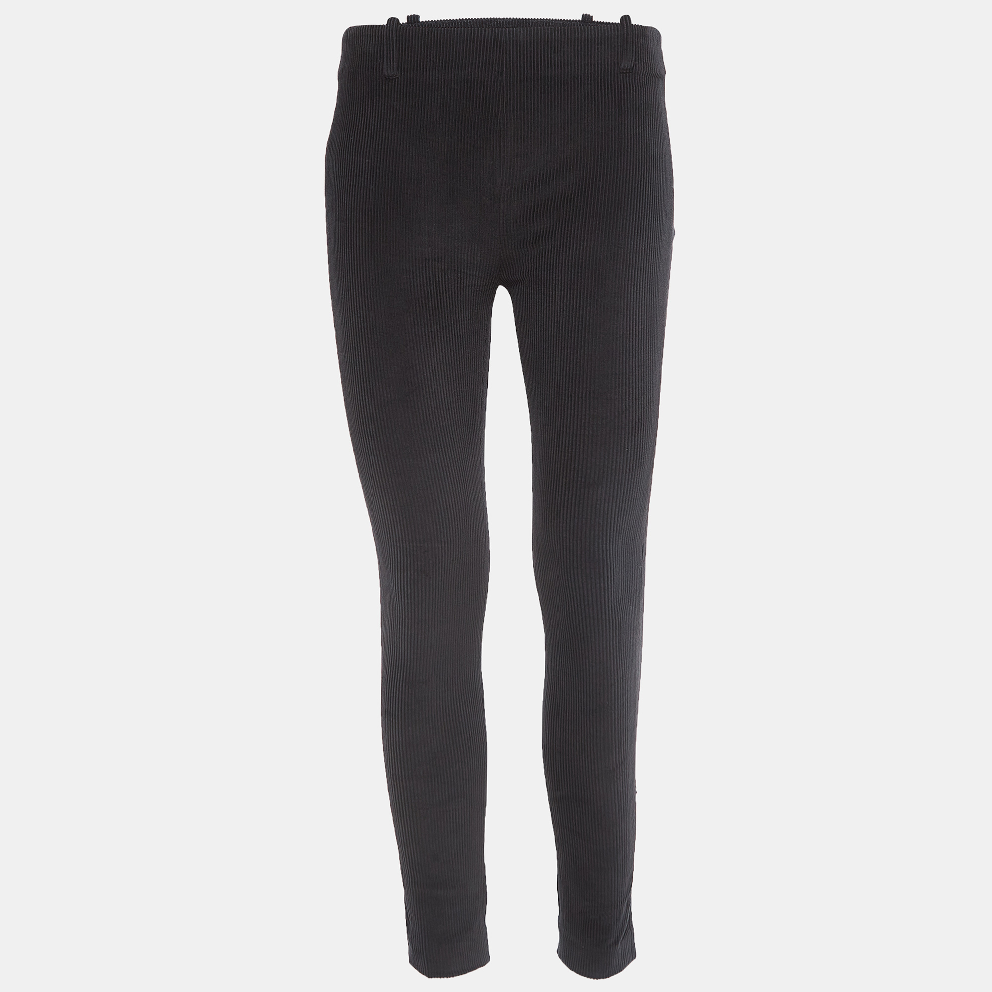 Balenciaga Black Textured Corduroy Slim Fit Trousers Balenciaga Black Textured Corduroy Slim Fit Trousers