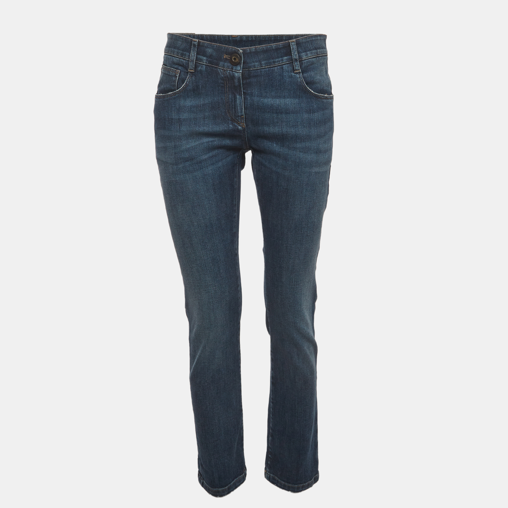 Brunello Cucinelli Blue Denim Low Rise Jeans MWaist “