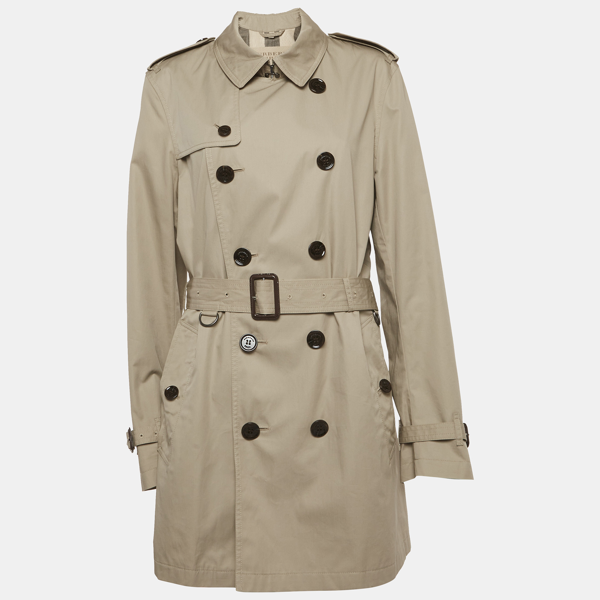 Burberry Brit Beige Gabardine Trench Coat Burberry Brit Beige Gabardine Trench Coat