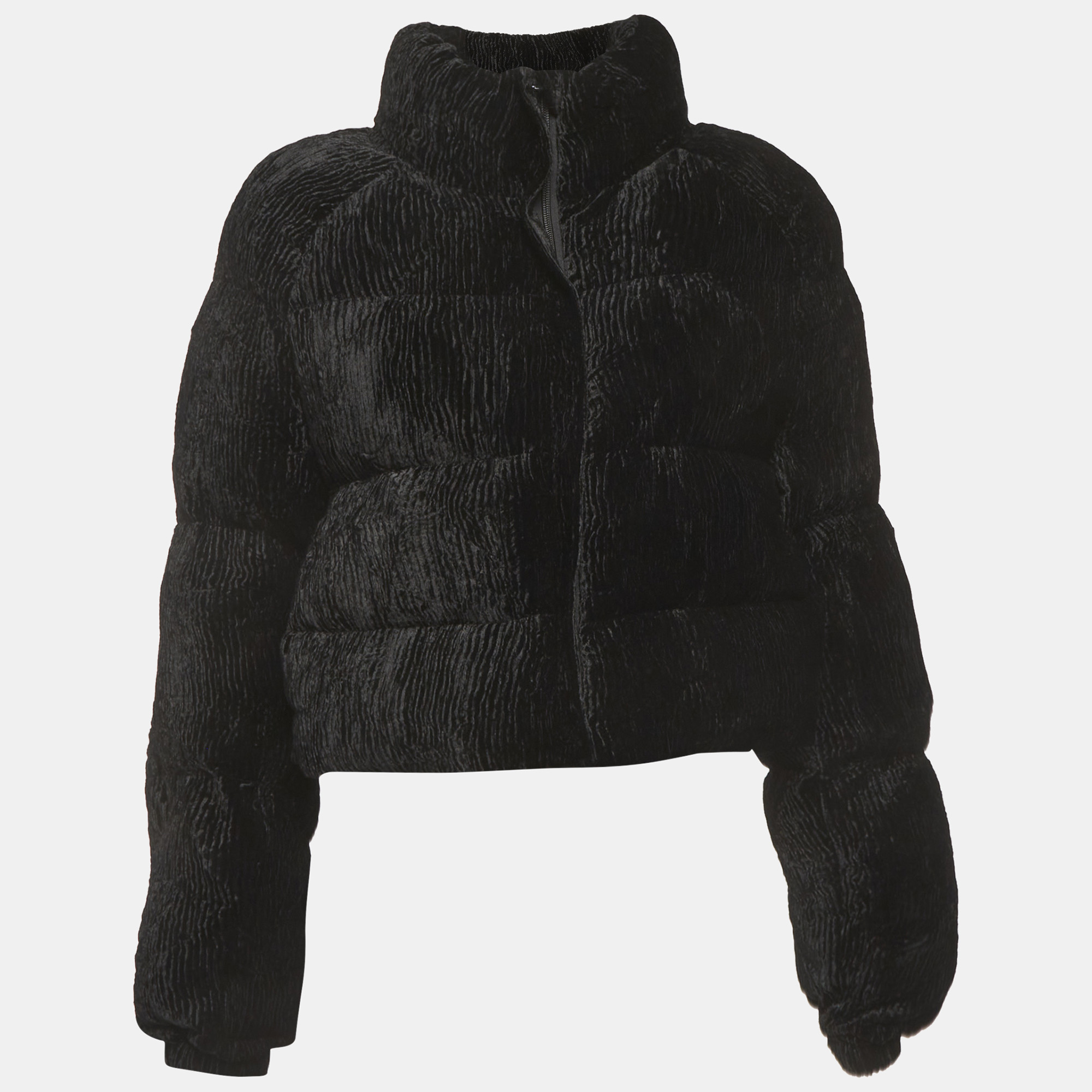Cult Gaia Black Corduroy Bombon Puffer Jacket Cult Gaia Black Corduroy Bombon Puffer Jacket