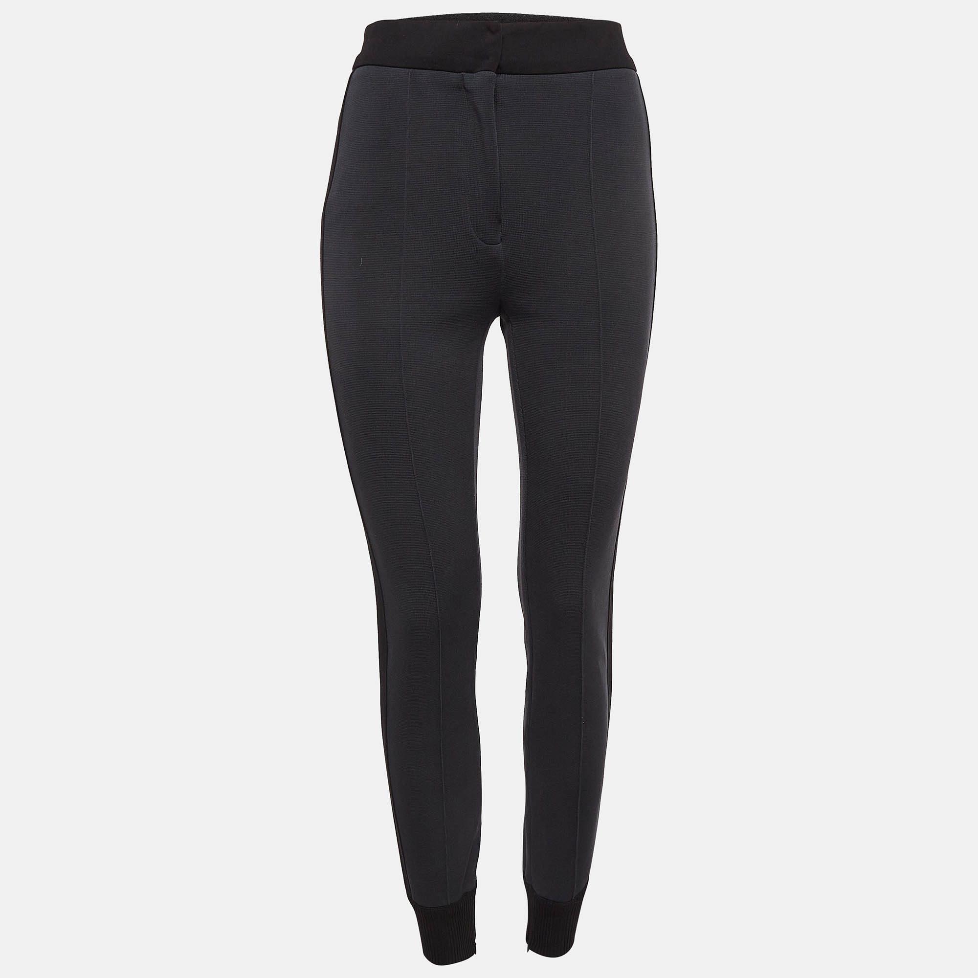 Dolce & Gabbana Grey Side Stripe Nylon Knit Joggers
