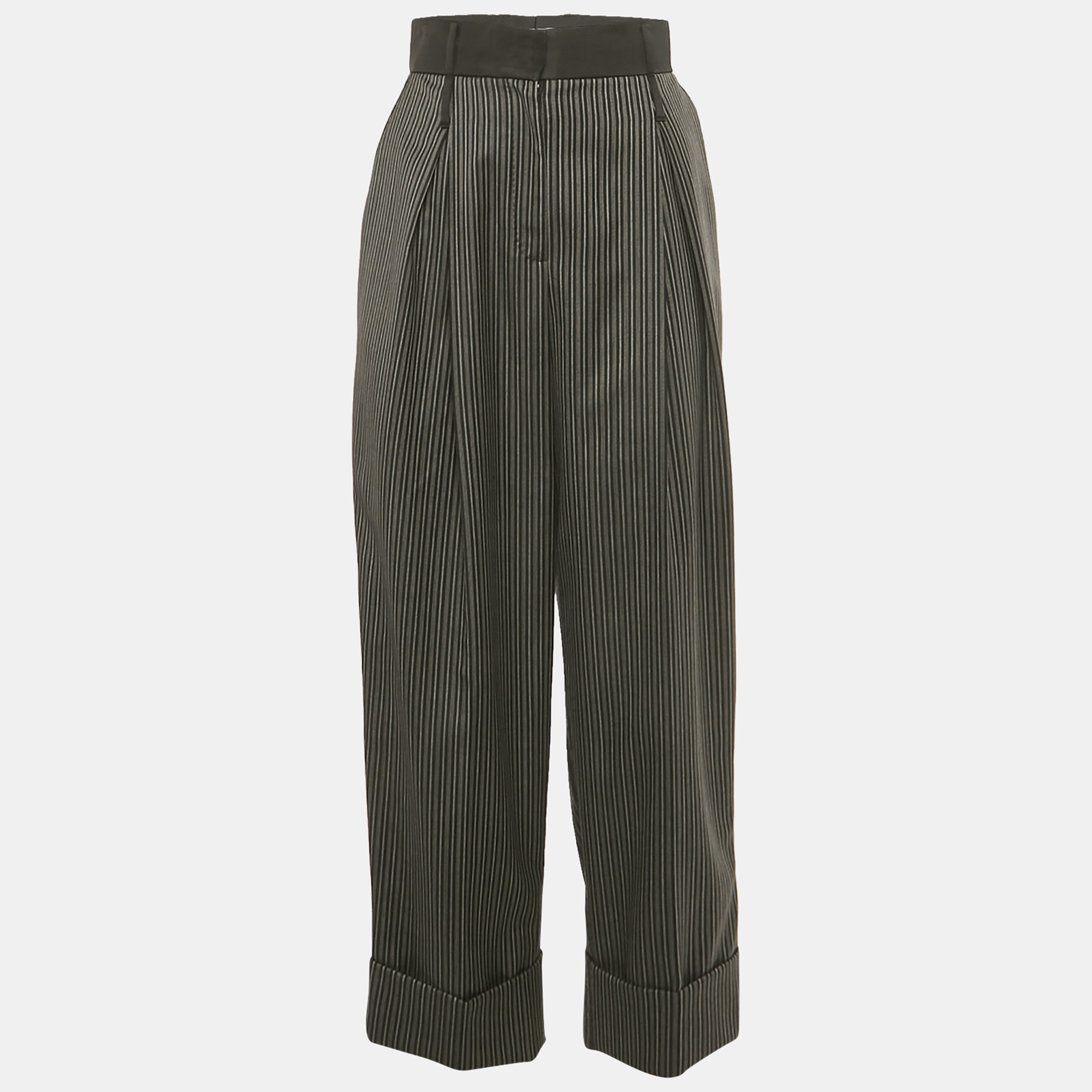 Dolce & Gabbana Grey Pinstripe Wool Trousers Dolce & Gabbana Grey Pinstripe Wool Trousers