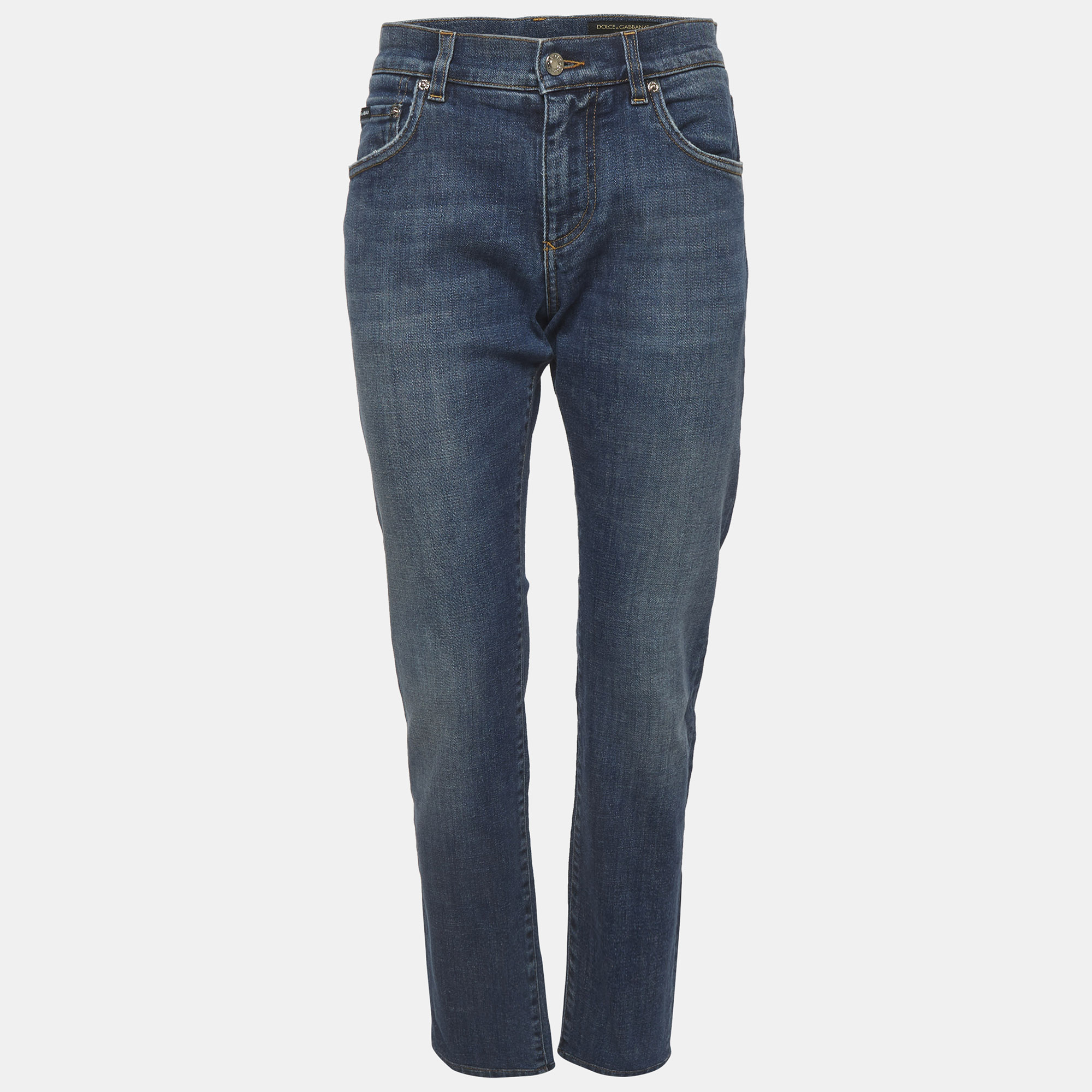 Dolce & Gabbana Blue Faded Denim Slim Fit Jeans LWaist “ Dolce & Gabbana Blue Faded Denim Slim Fit Jeans LWaist “