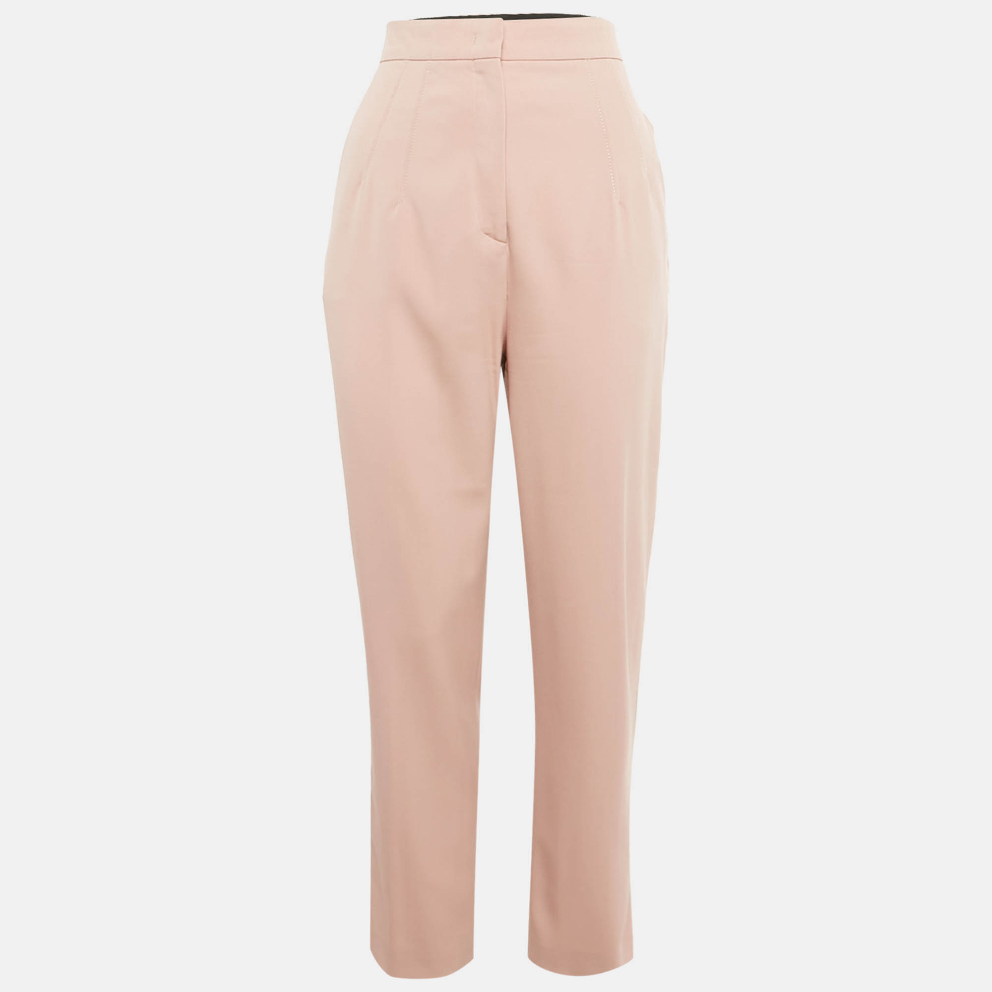 Emilio Pucci Pink Wool Pleated Trousers