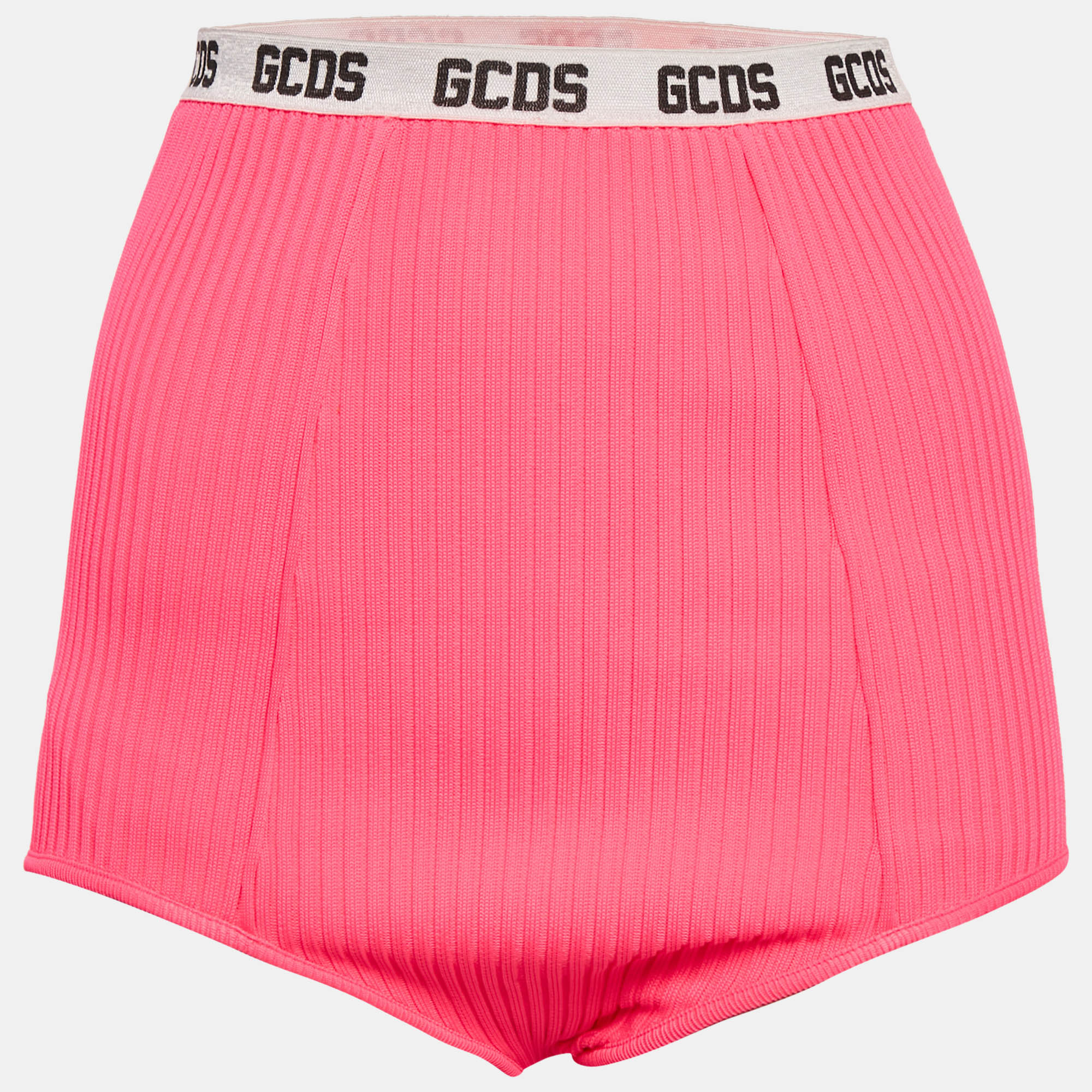 GCD Neon Pink Rib Knit Panties Shorts