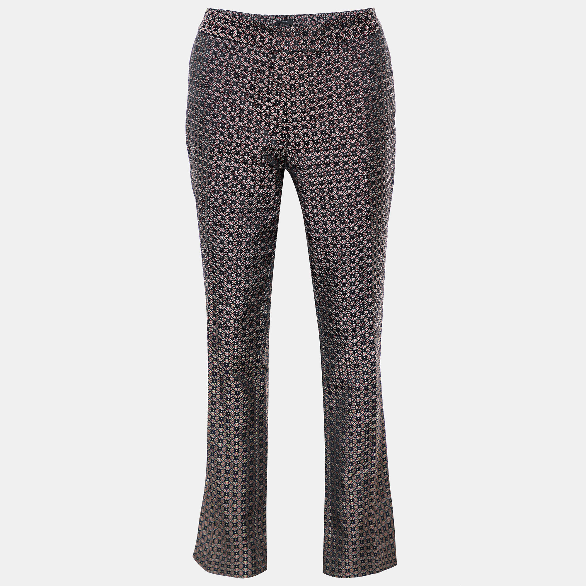 Joseph Black & Burgundy Cravatte Jacquard Duke Trousers