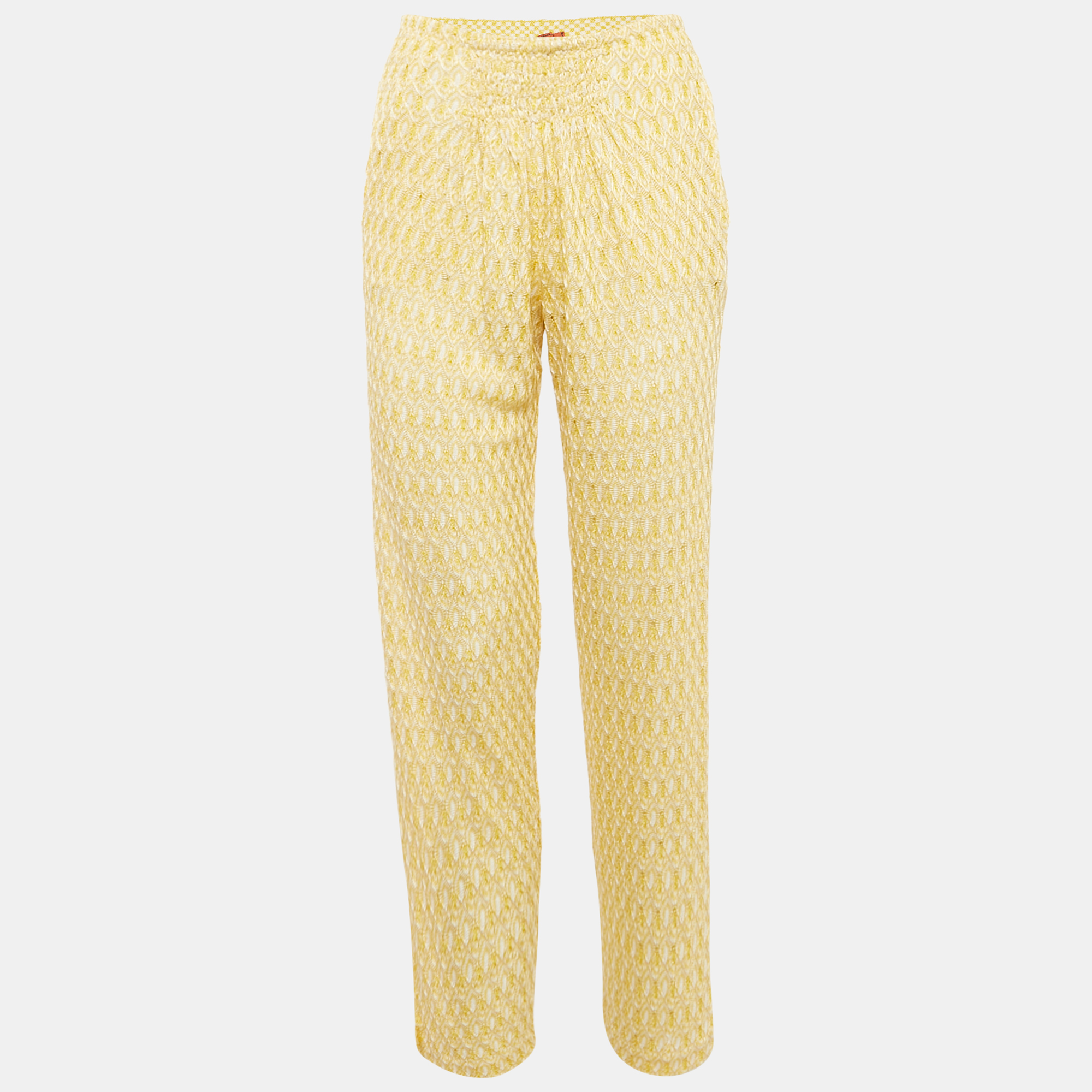 Missoni Mare Yellow Patterned Cover-Up Trousers Missoni Mare Yellow Patterned Cover-Up Trousers