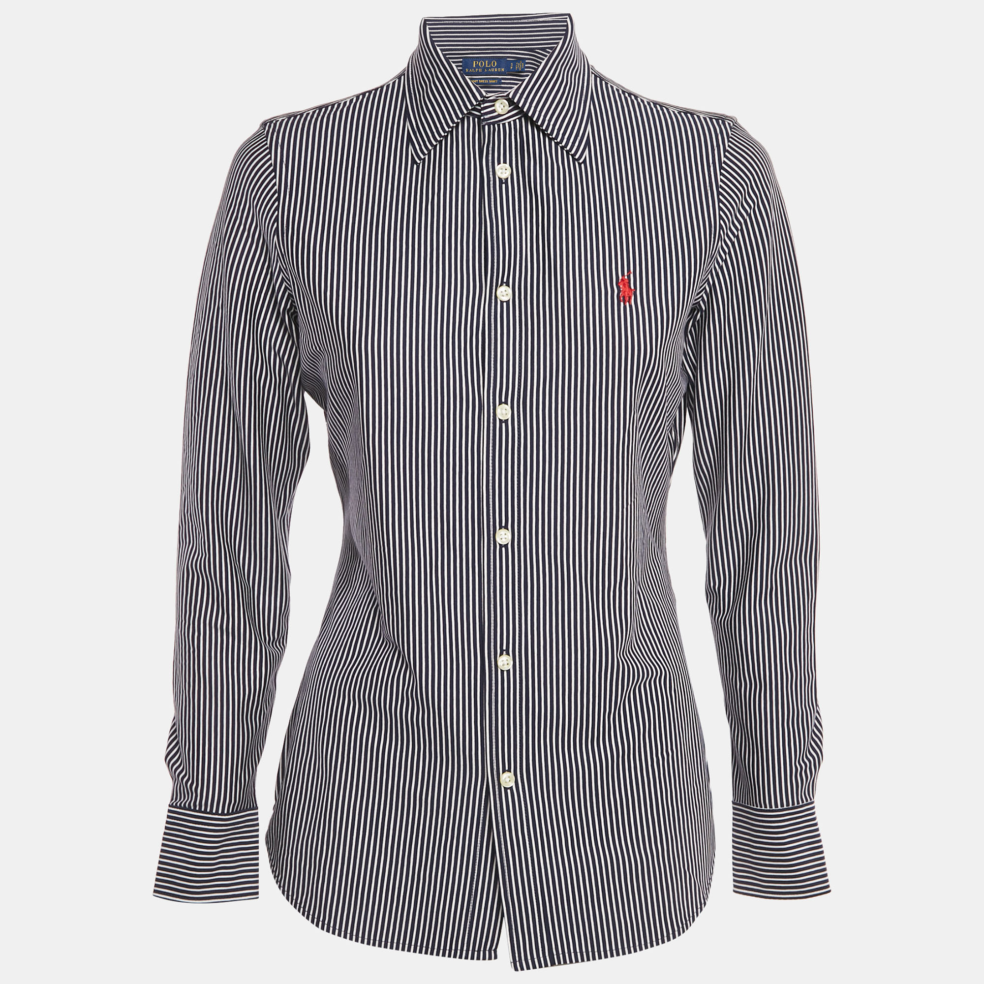 Polo Ralph Lauren Blue Striped Cotton Long Sleeve Shirt Polo Ralph Lauren Blue Striped Cotton Long Sleeve Shirt