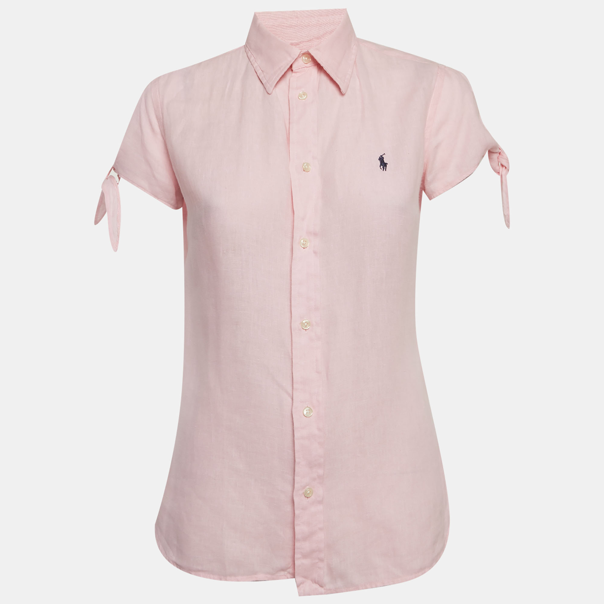 Polo Ralph Lauren Pink Linen Short Sleeve Shirt Polo Ralph Lauren Pink Linen Short Sleeve Shirt