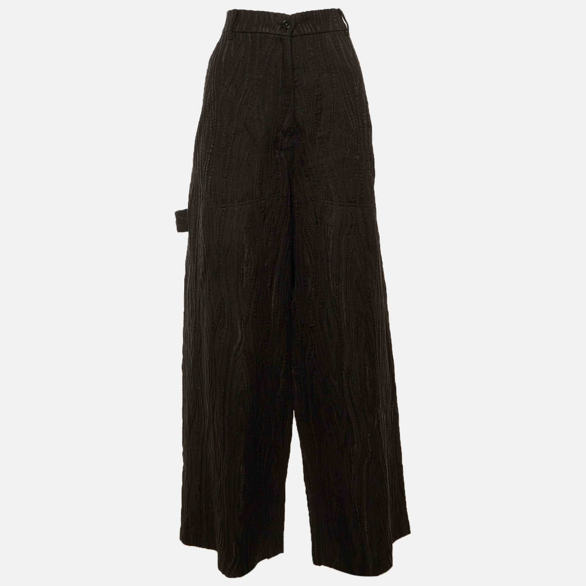 Stella McCartney Black Jacquard Trousers Stella McCartney Black Jacquard Trousers