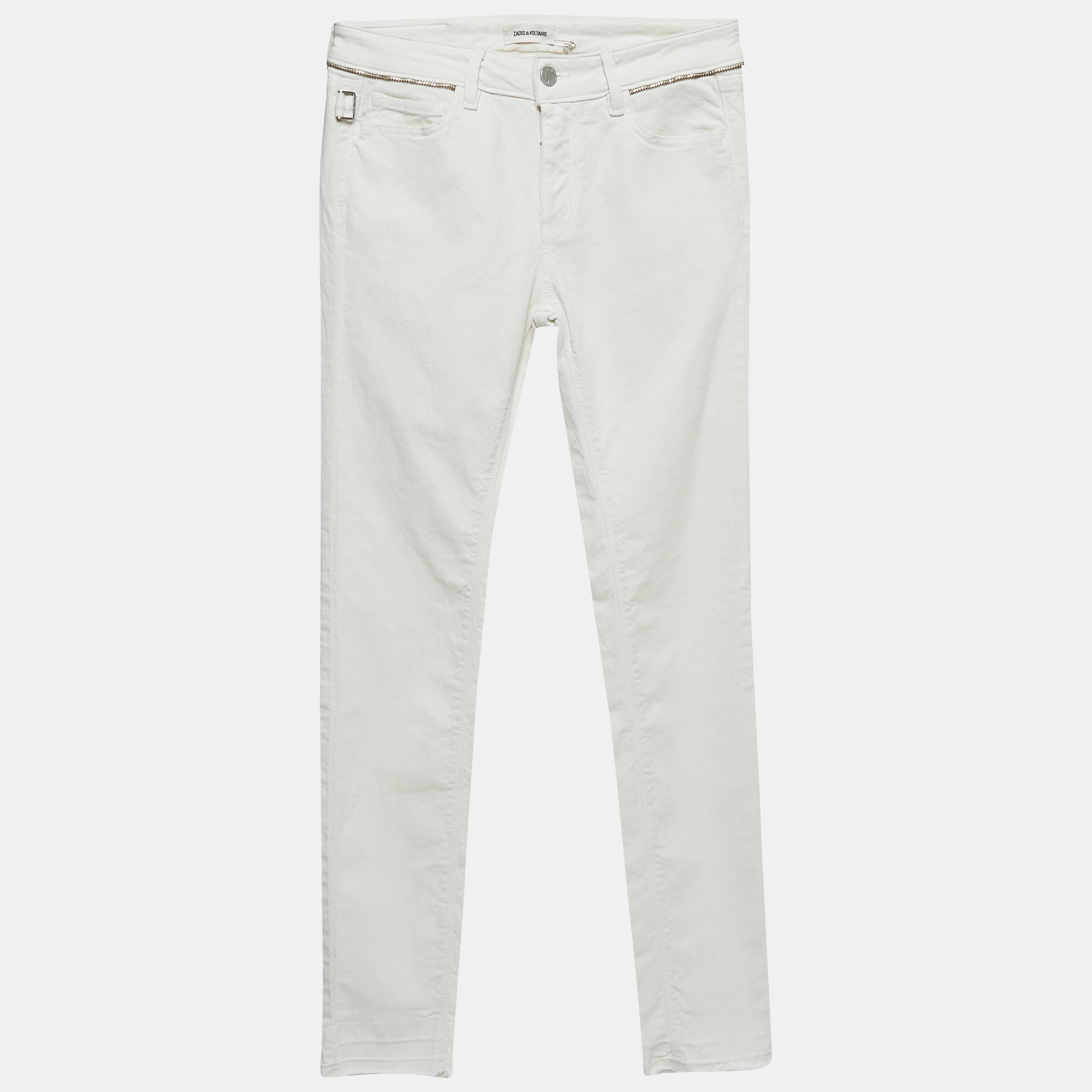 Zadig & Voltaire Off-White Denim Eva Cher Jeans S Waist “ Zadig & Voltaire Off-White Denim Eva Cher Jeans S Waist “