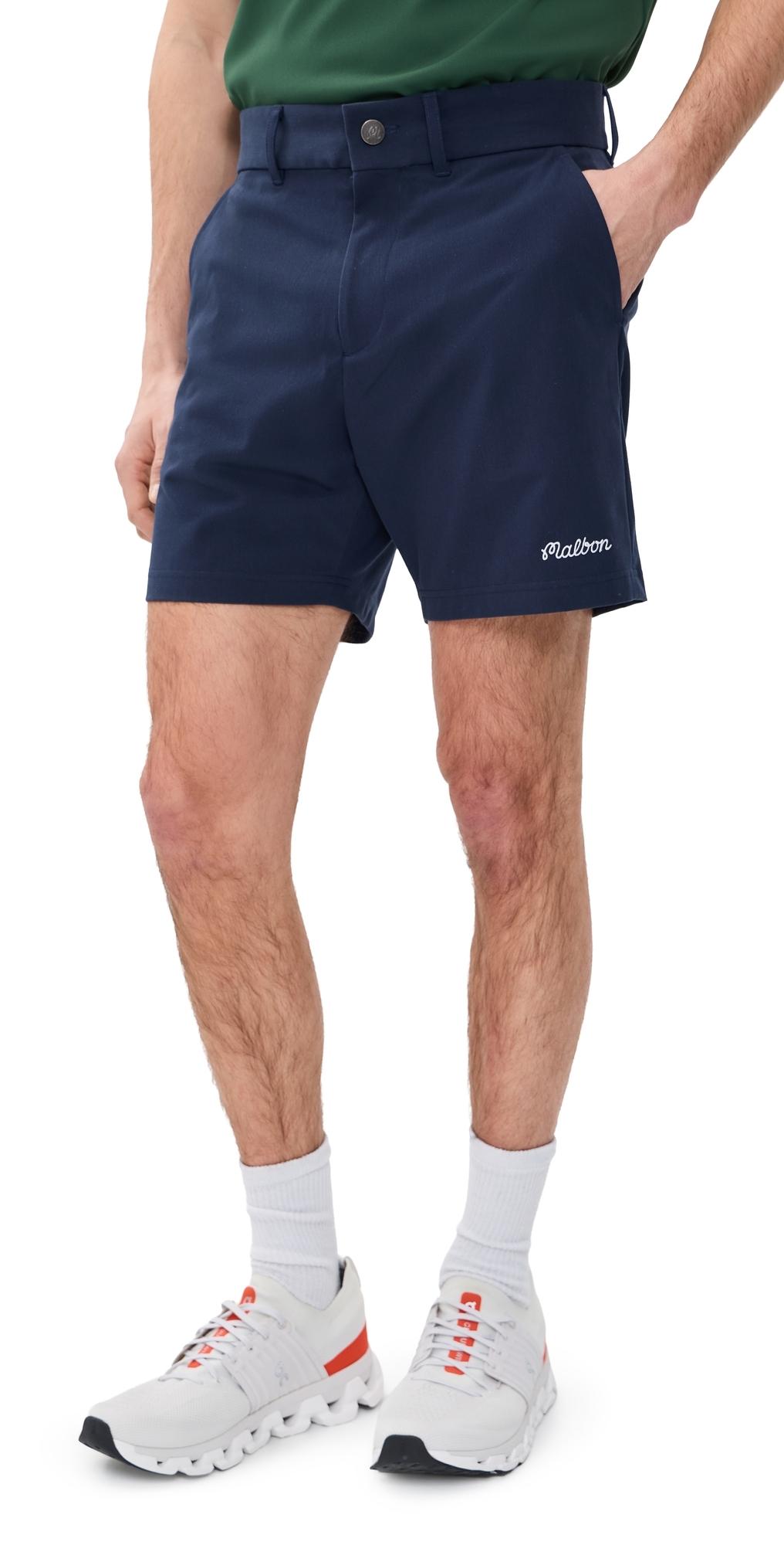 Malbon Ripley Coolcore Shorts Navy