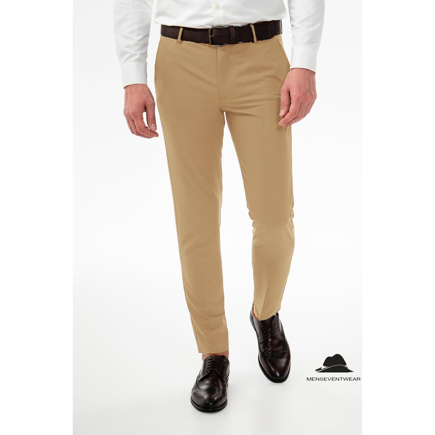 Men’s Formal Suit Pants Regular Fit Trousers – Champagne W x L Men’s Formal Suit Pants Regular Fit Trousers – Champagne W x L