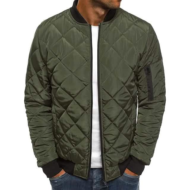 Men’s Bomber Quilted Diamond Padded Jacket
