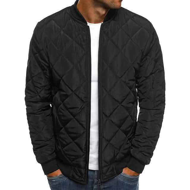 Men’s Bomber Quilted Diamond Padded Jacket Men’s Bomber Quilted Diamond Padded Jacket
