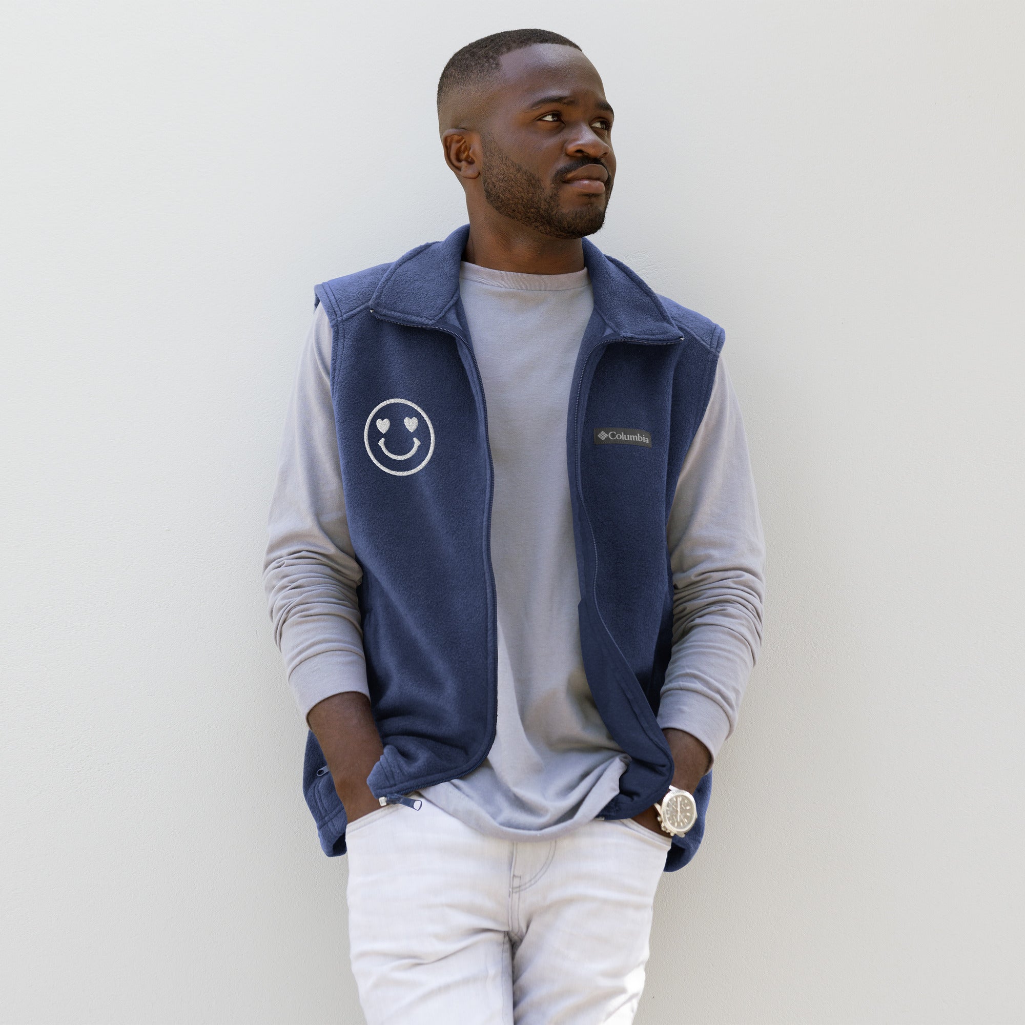 Smiley Fleece Vest Gift Comfort & Joy