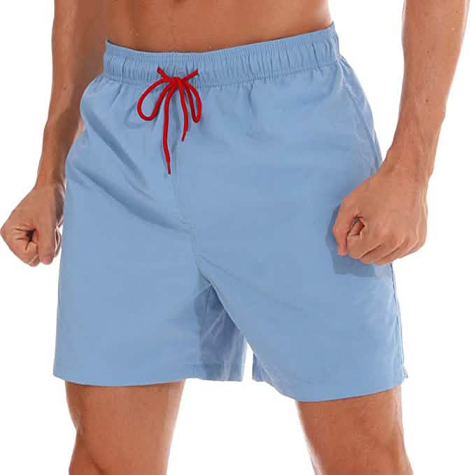 Men’s Swim Trunks Quick Dry Beach Shorts with Pockets