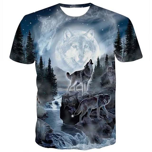 Men’s Shirt D Animal Print Short Sleeve Daily Tops Streetwear Exaggerated Rainbow Men’s Shirt D Animal Print Short Sleeve Daily Tops Streetwear Exaggerated Rainbow