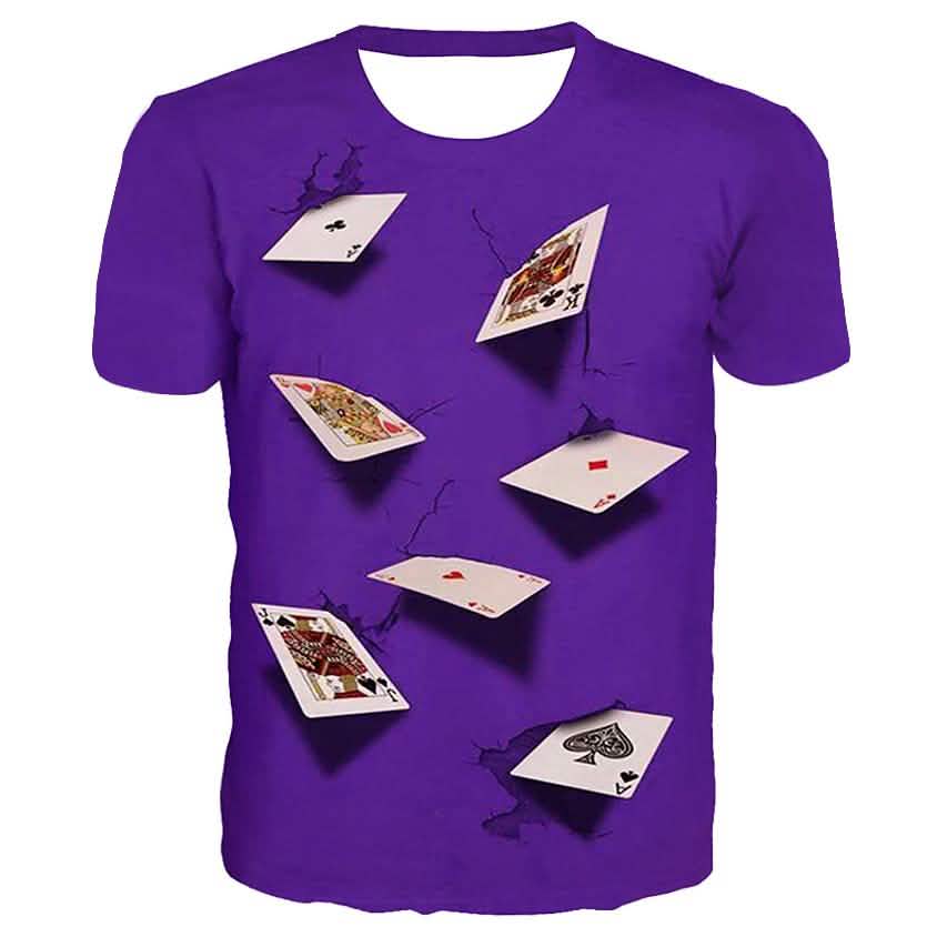 Men’s Shirt Graphic Simulation Short Sleeve Casual Tops – Purple Men’s Shirt Graphic Simulation Short Sleeve Casual Tops – Purple