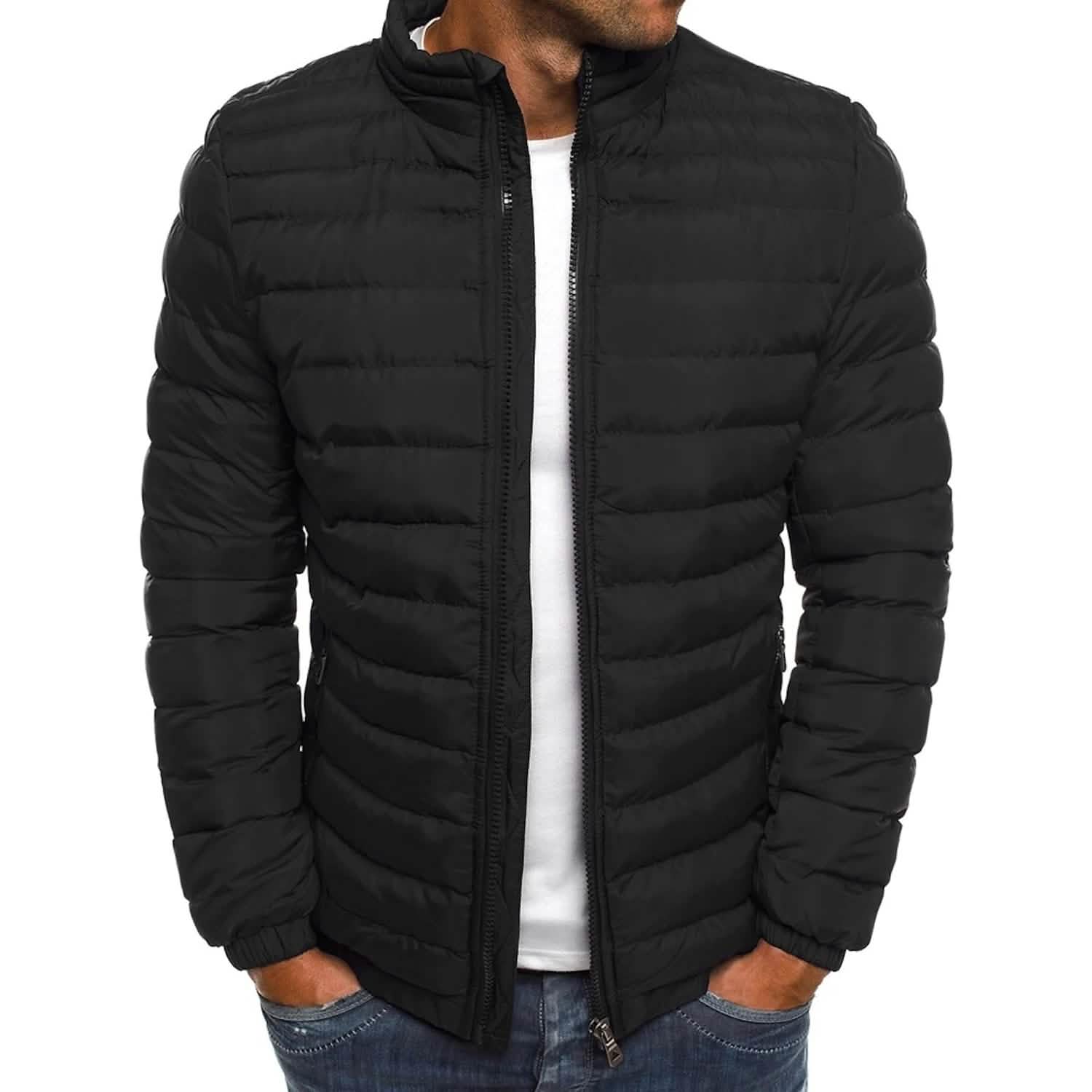 Men’s Warm Windproof Puffer Bubble Jacket Men’s Warm Windproof Puffer Bubble Jacket