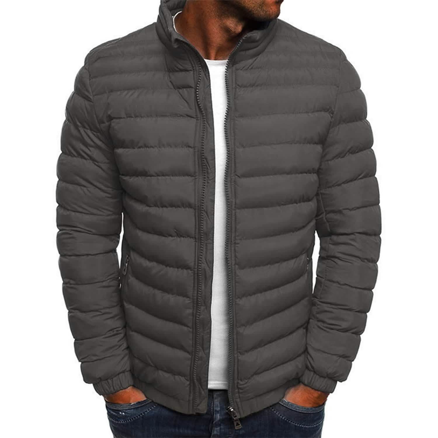 Men’s Warm Windproof Puffer Bubble Jacket