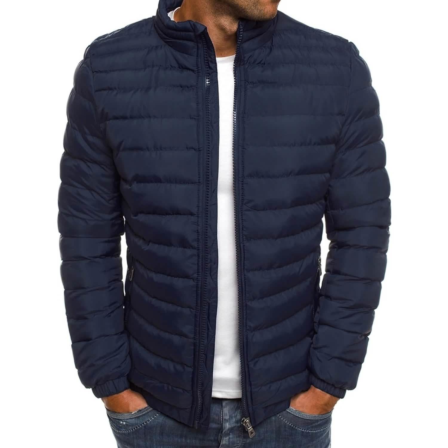 Men’s Warm Windproof Puffer Bubble Jacket