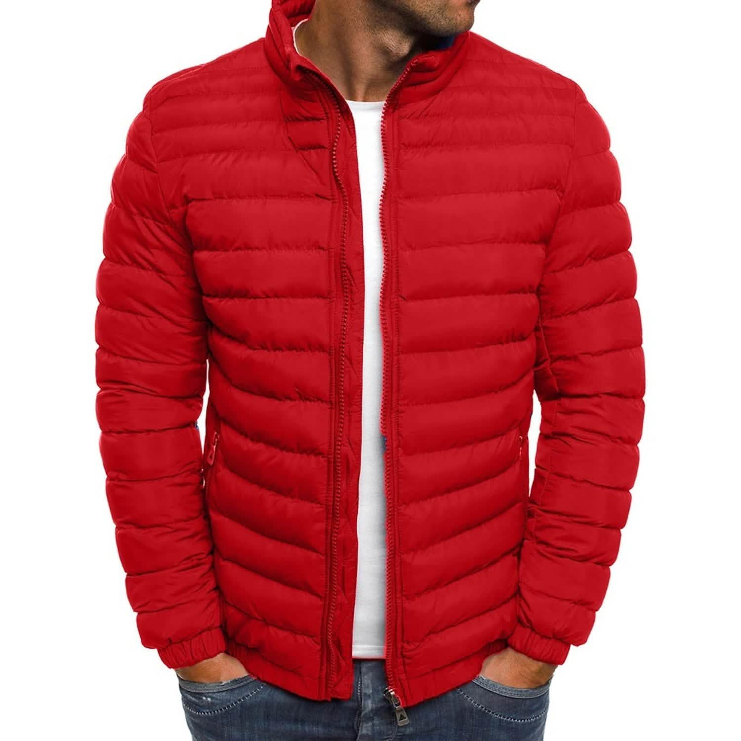 Men’s Warm Windproof Puffer Bubble Jacket