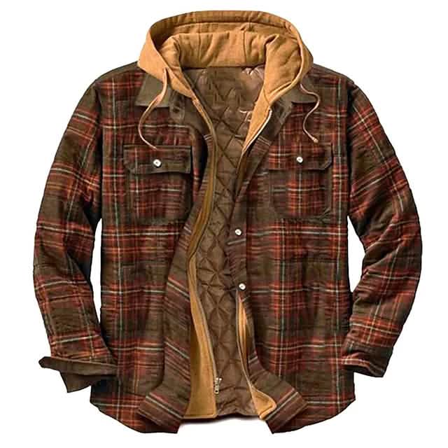 Men’s Winter Parka Jacket Cotton Hooded Shirt Jacket Men’s Winter Parka Jacket Cotton Hooded Shirt Jacket