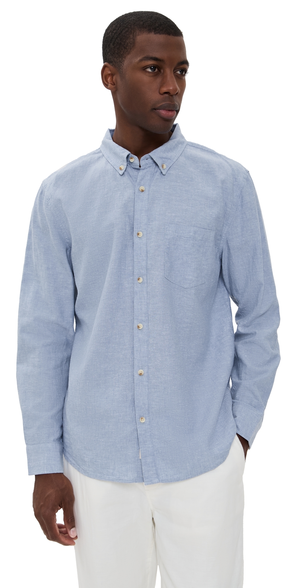 Marine Layer Better-Than-Linen Shirt Chambray Marine Layer Better-Than-Linen Shirt Chambray