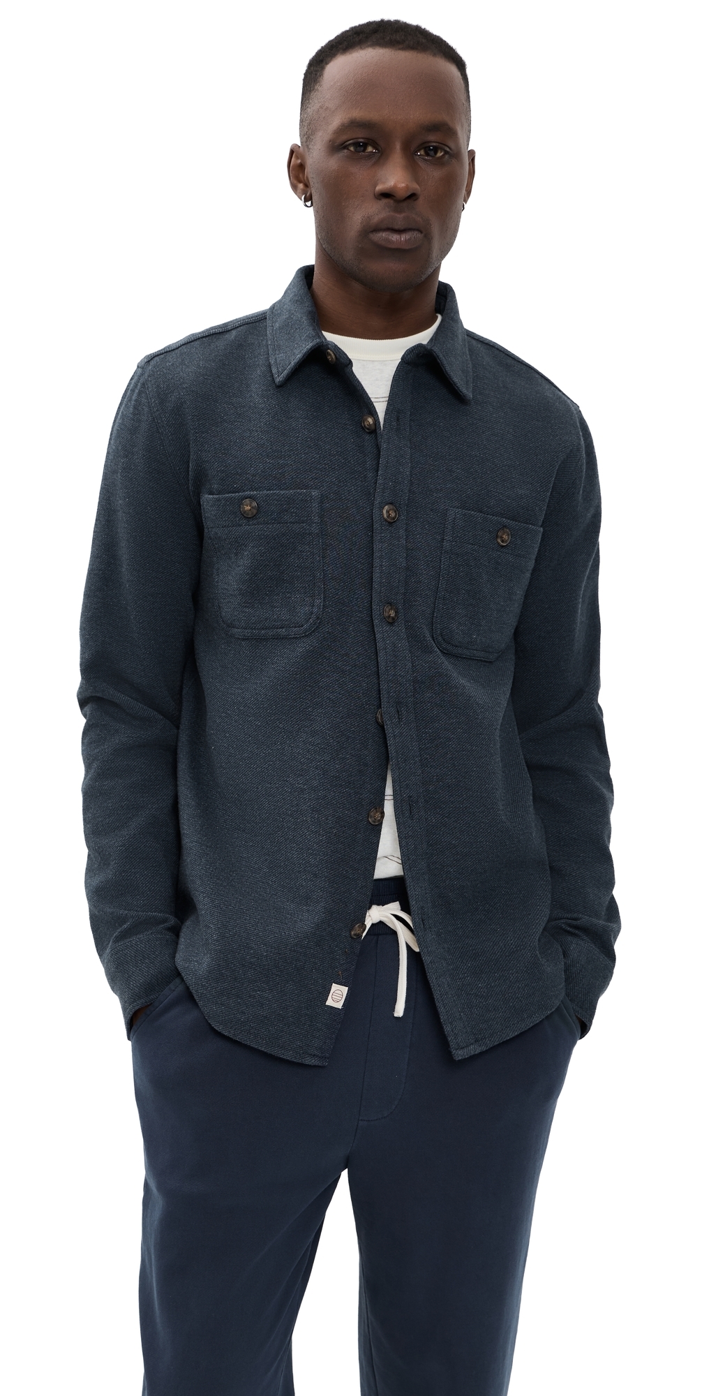 Marine Layer Pacifica Twill Shirt Navy Marine Layer Pacifica Twill Shirt Navy