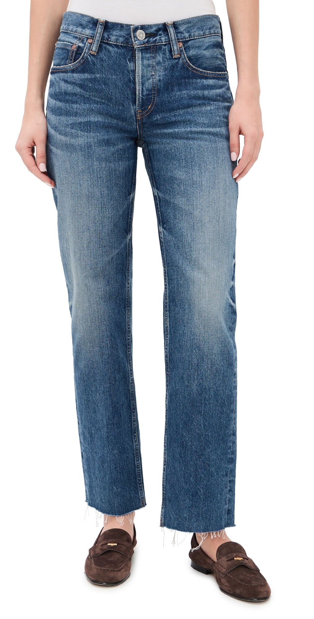MOSY VINTAGE MV Needham Straight-Low Jeans Blue MOSY VINTAGE MV Needham Straight-Low Jeans Blue