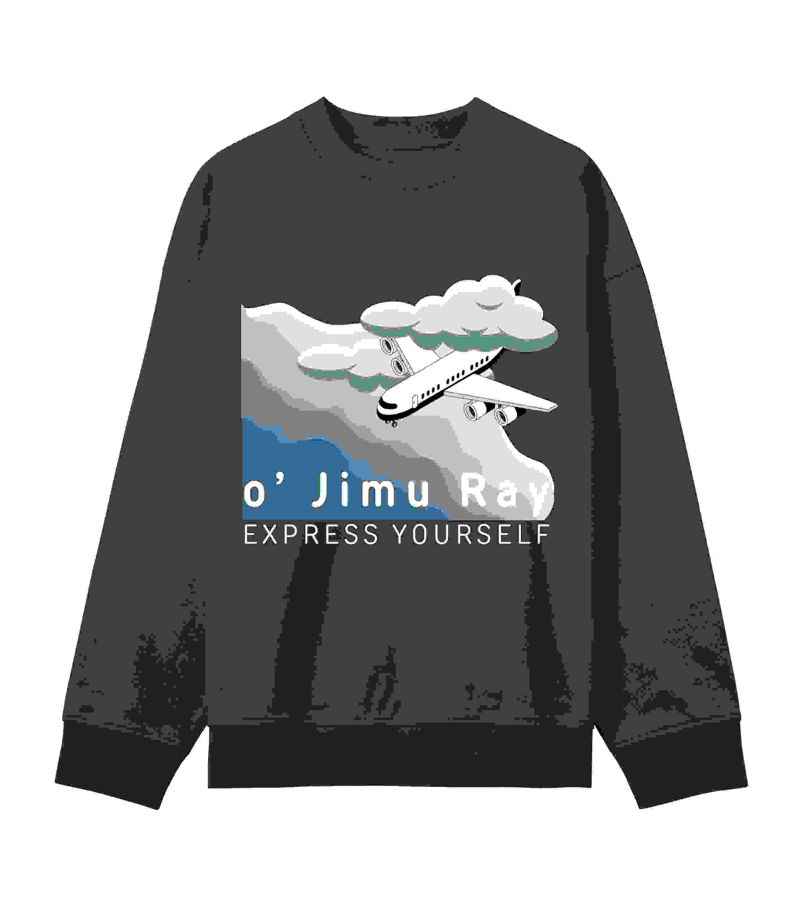 Sky High Self-Expression Sweatshirt – Off black L men Sky High Self-Expression Sweatshirt – Off black L men