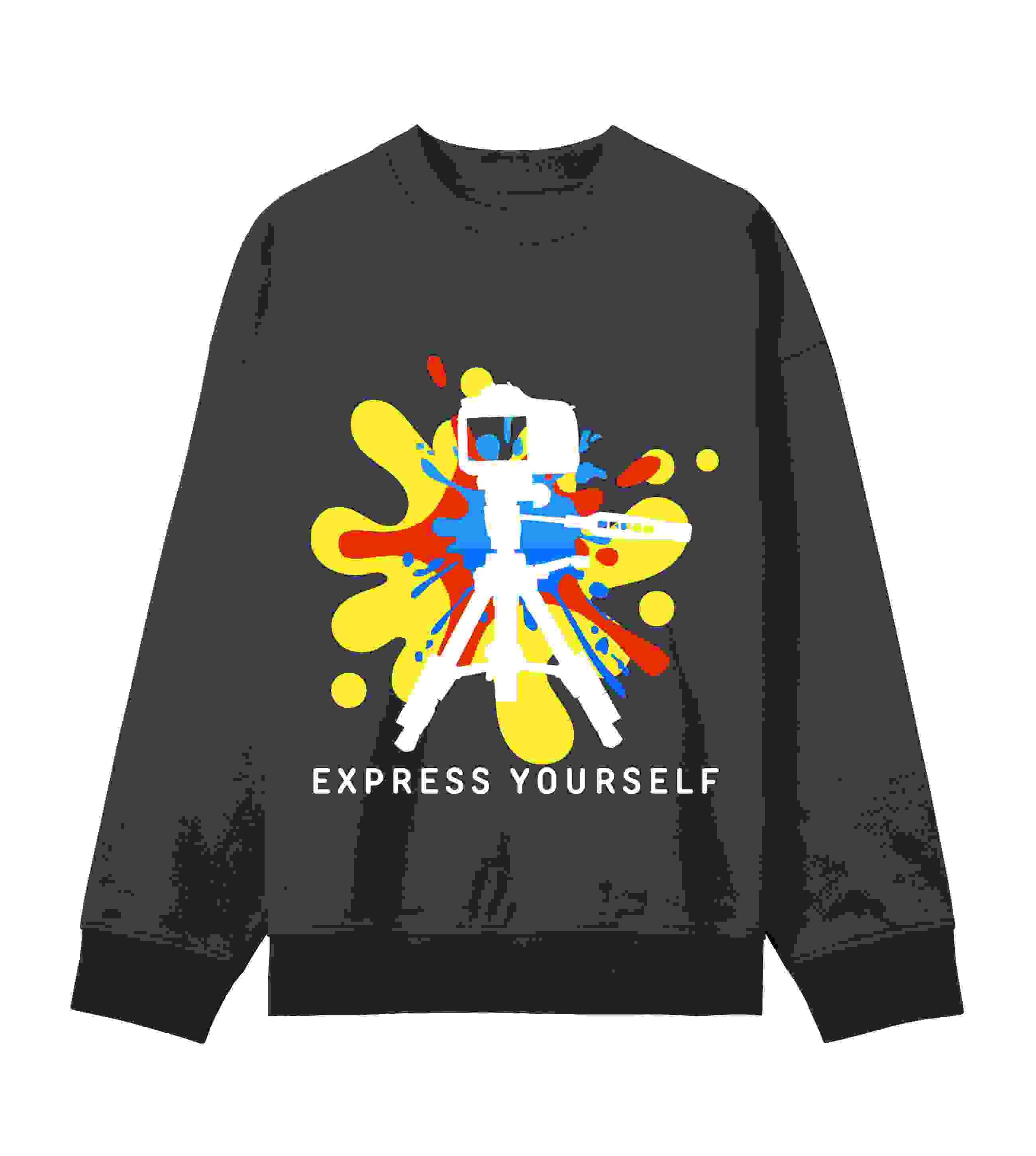 Camera Action Bold Sweatshirt – Off black X men Camera Action Bold Sweatshirt – Off black X men