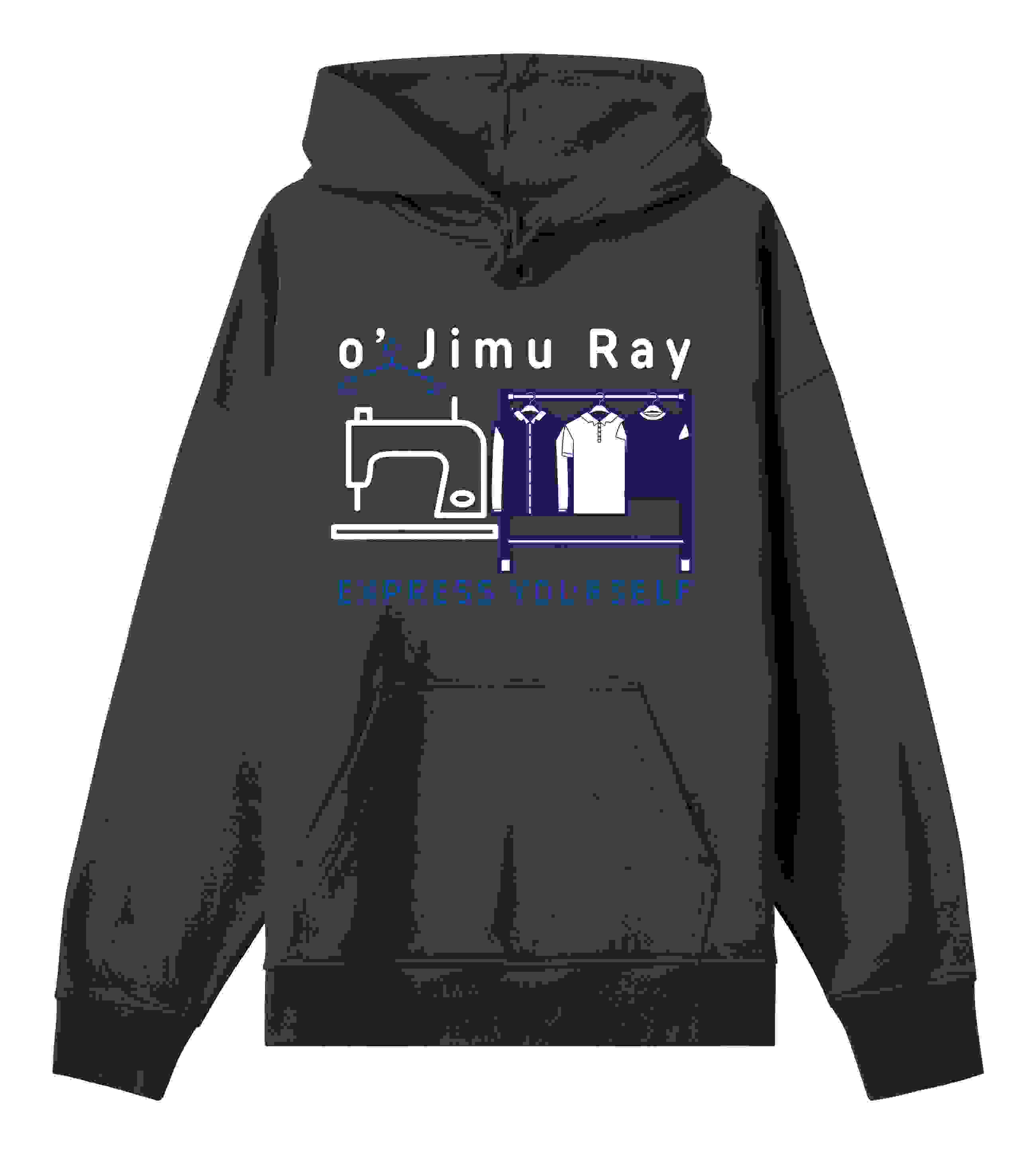 Timeless Style – The o’ Jimu Ray Hoodie – Off black X men