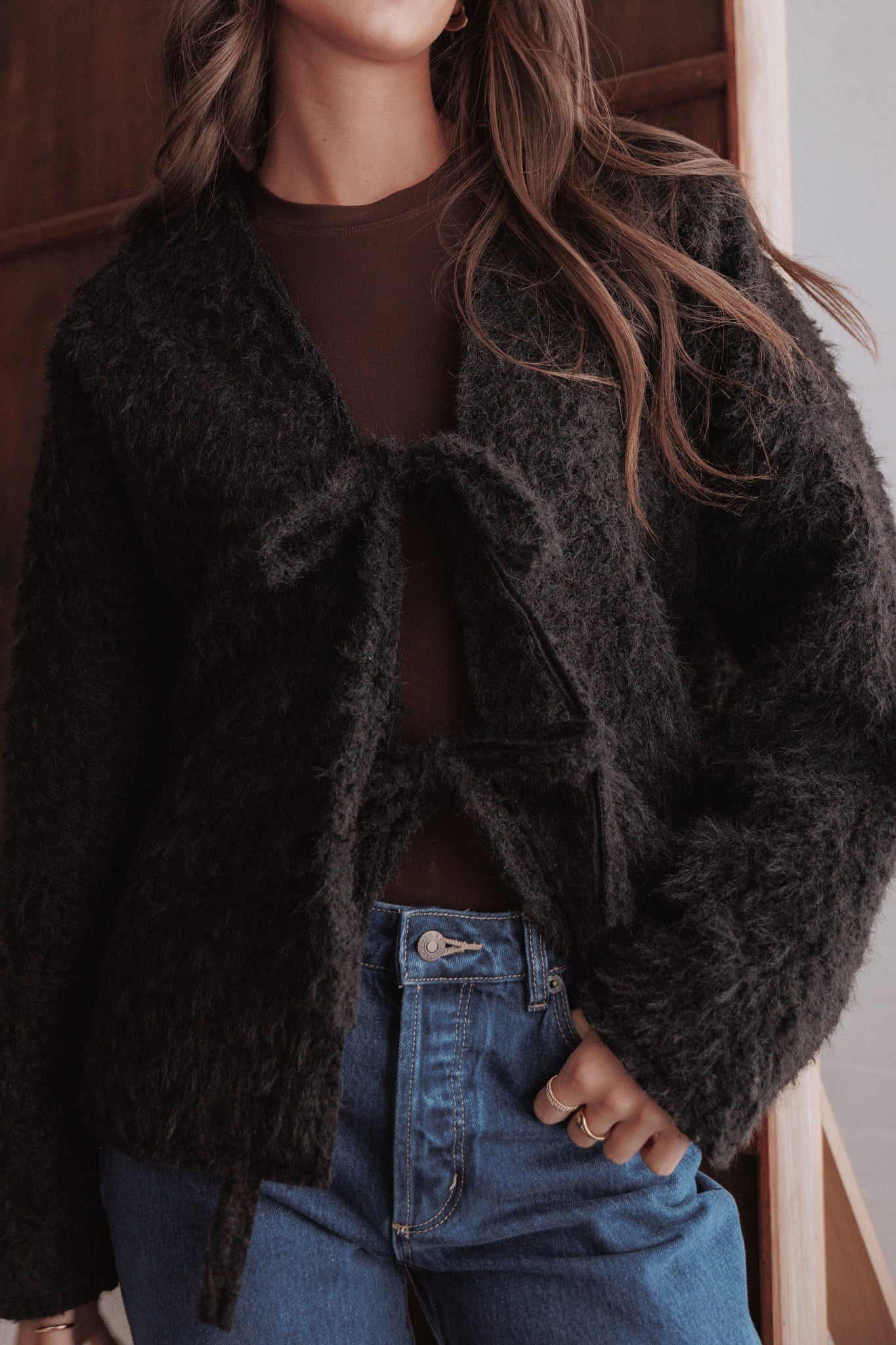 Kimmy Bow Oversized Cardigan Kimmy Bow Oversized Cardigan