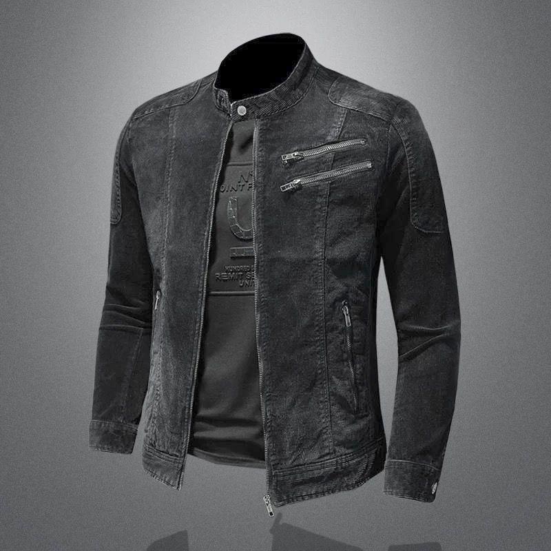 Men’s Vintage Washed Denim Biker Jacket X Men’s Vintage Washed Denim Biker Jacket X