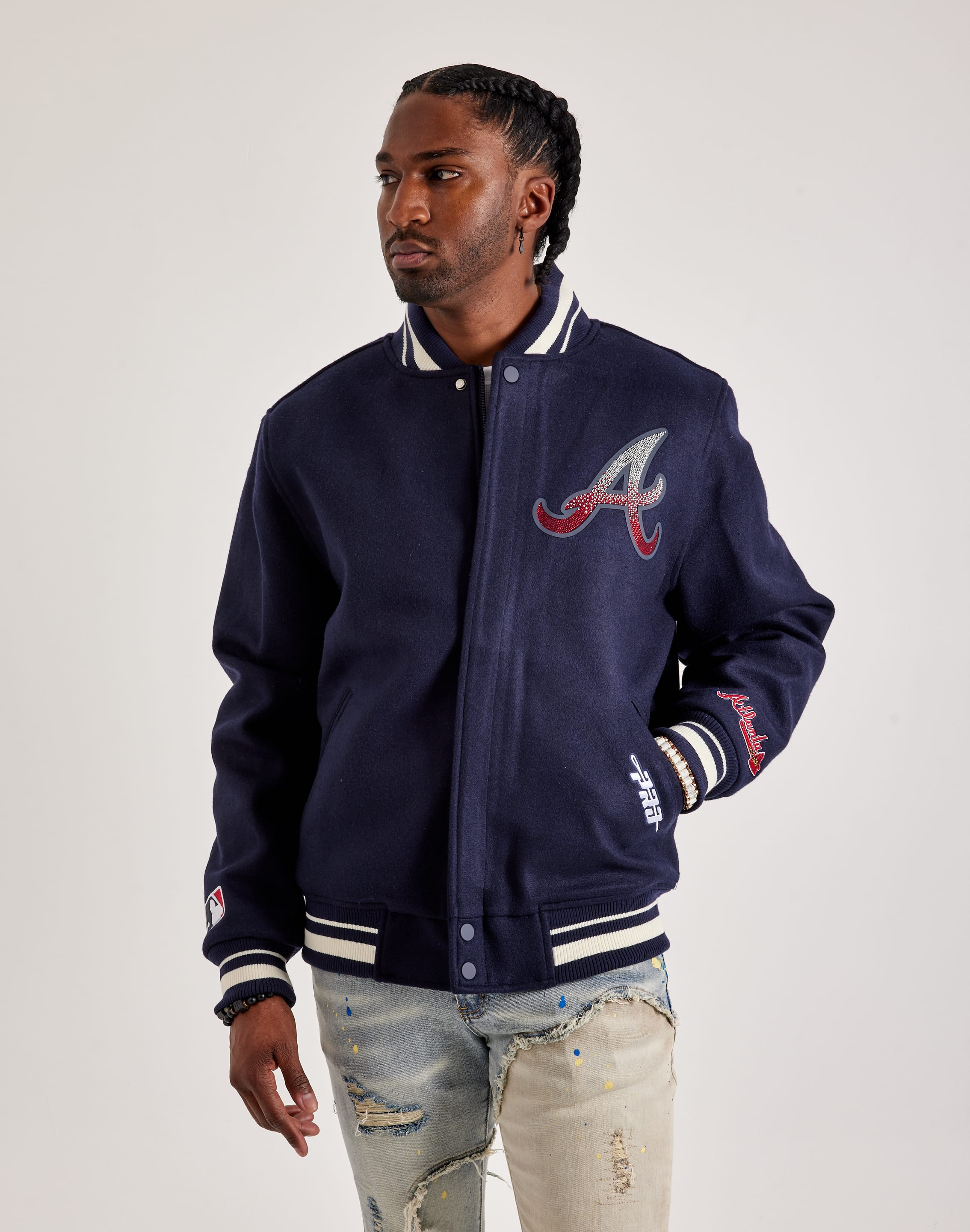 Pro Standard MLB Atlanta Braves Varsity Jacket Pro Standard MLB Atlanta Braves Varsity Jacket