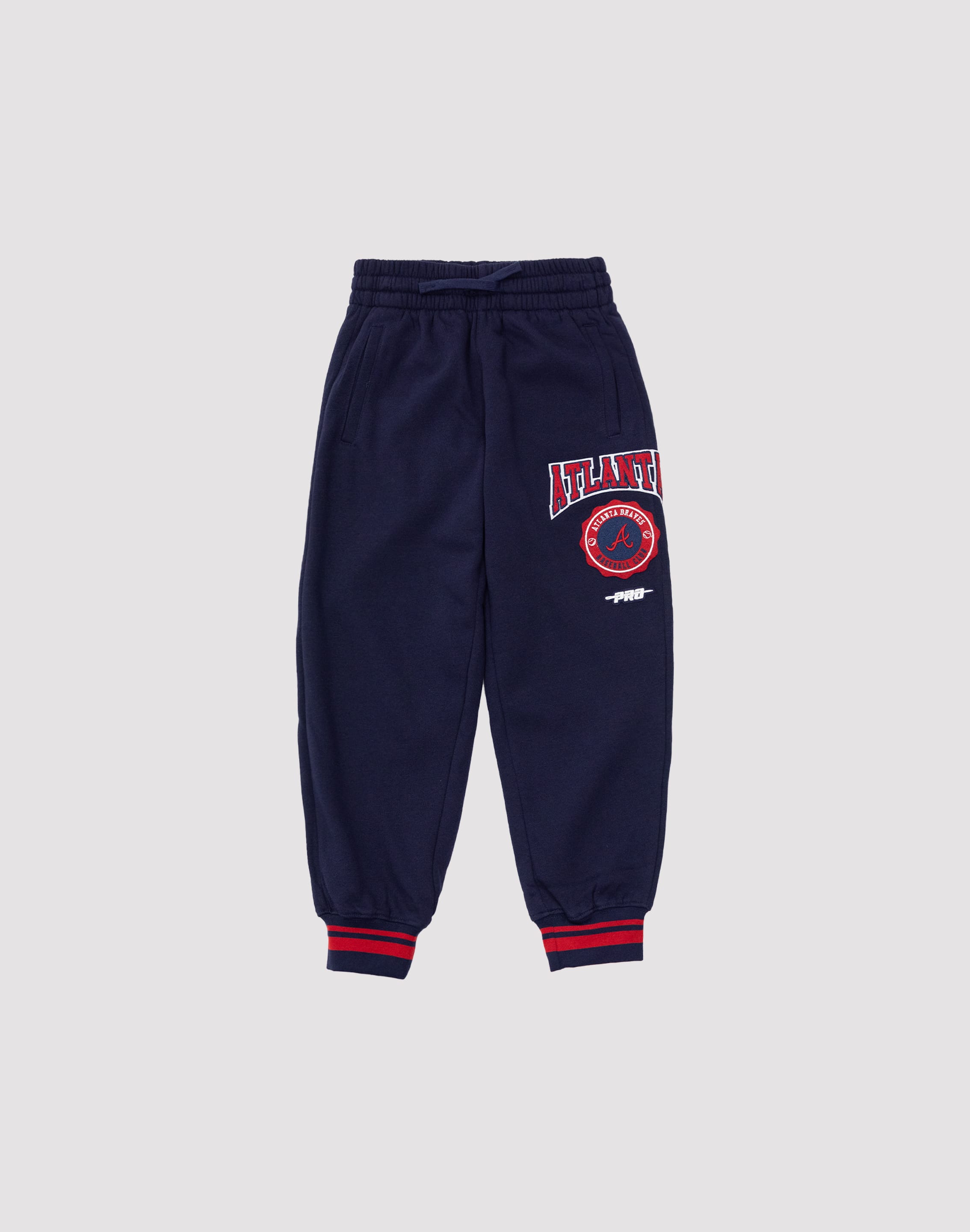 Pro Standard MLB Atlanta Braves Crest Fleece Joggers Grade Pro Standard MLB Atlanta Braves Crest Fleece Joggers Grade