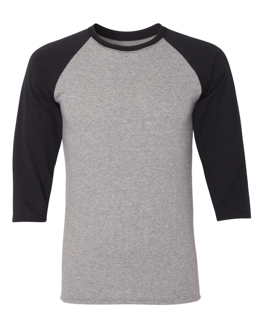 JERZEES – RR – Triblend Three – Quarter Raglan Baseball T – Shirt – Oxford Black