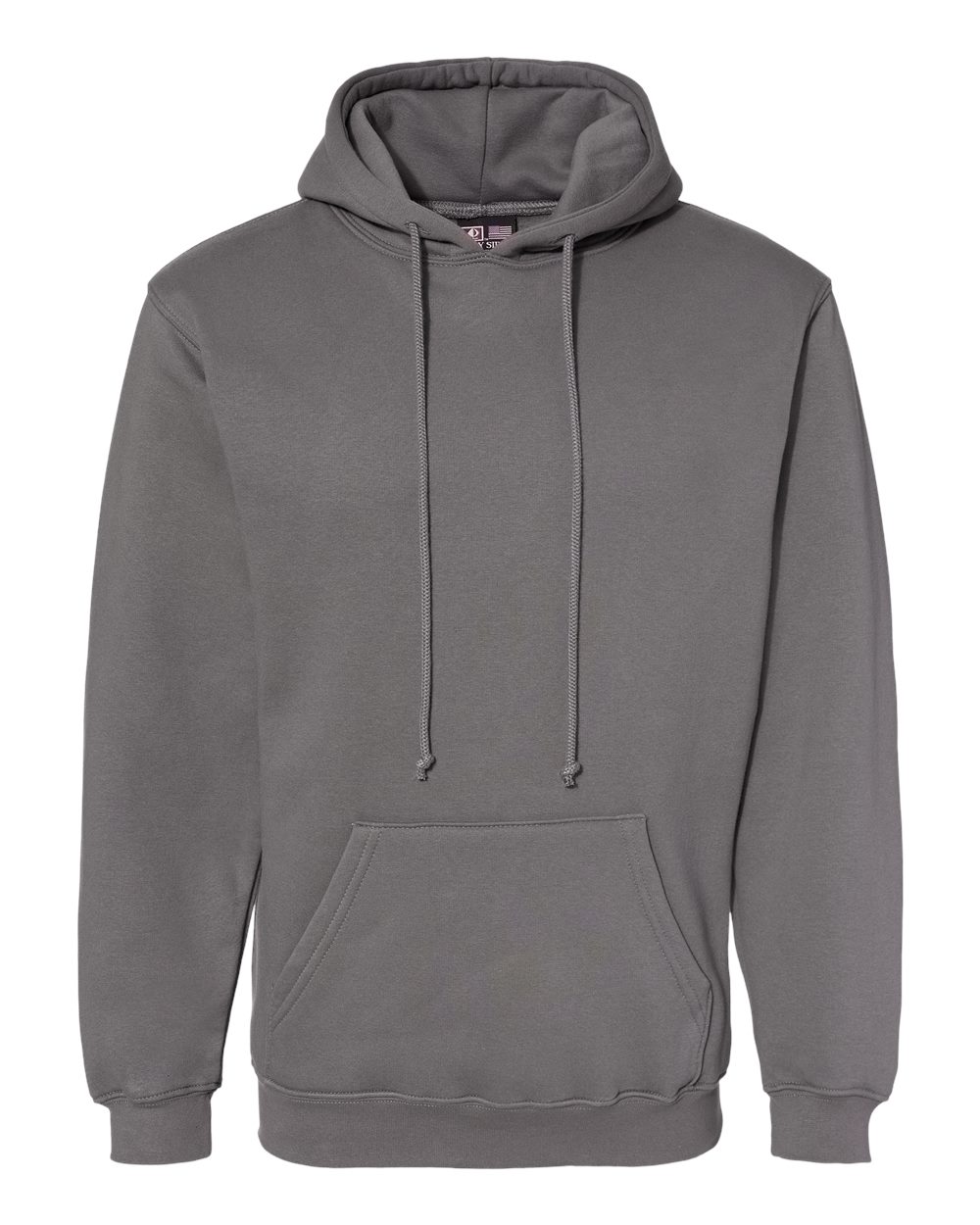 Bayside – – A – Made Hooded Sweatshirt – Charcoal –
