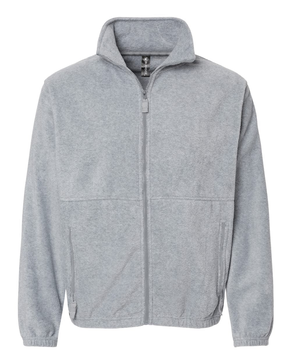 Burnside – – Polar Fleece Full – Zip Jacket – Heather Grey – Burnside – – Polar Fleece Full – Zip Jacket – Heather Grey –