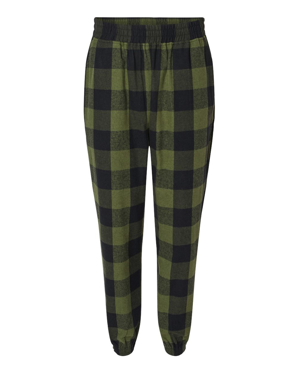 Burnside – – Flannel Joggers – Army Black