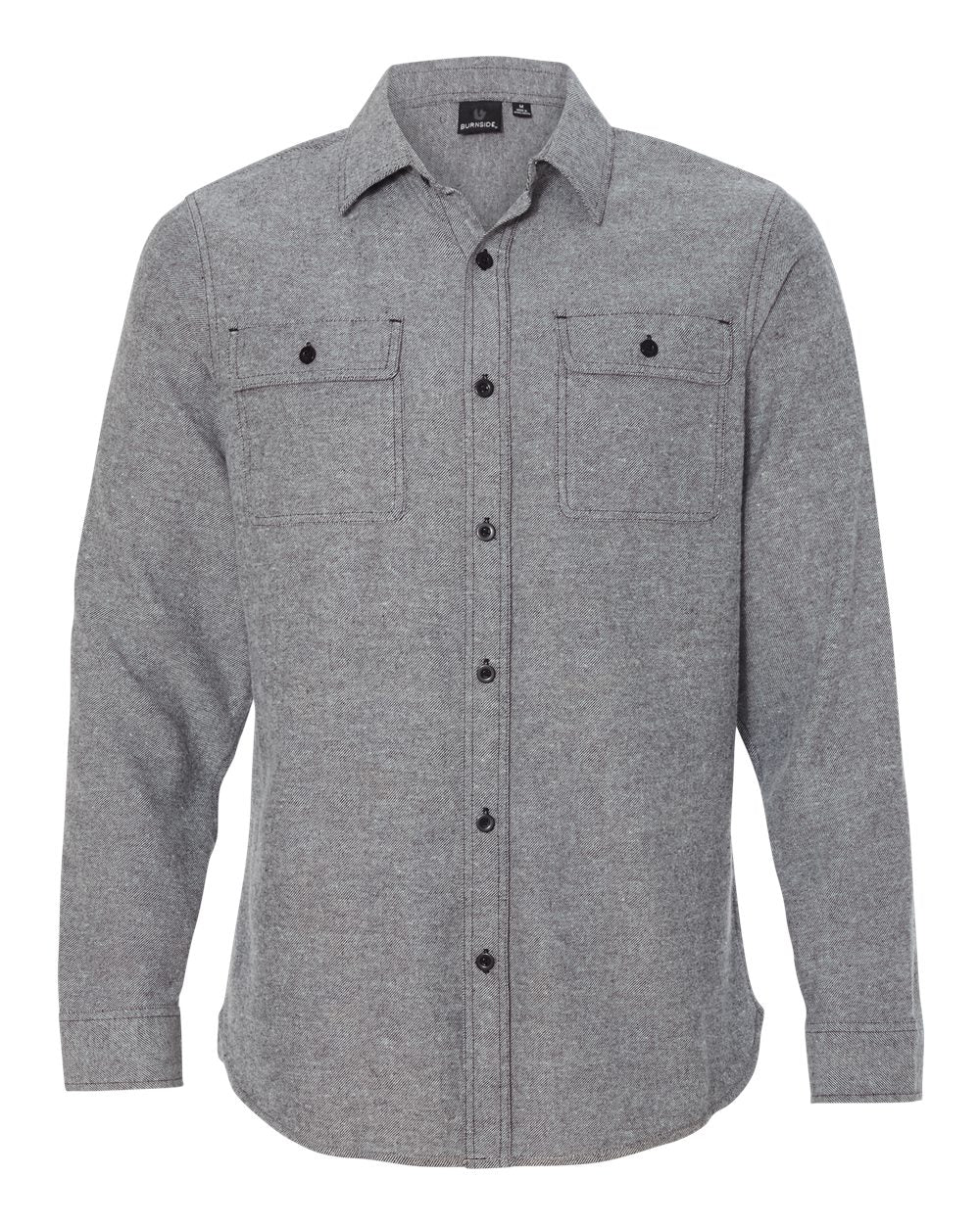 Burnside – – Solid Flannel Shirt – Heather Grey Burnside – – Solid Flannel Shirt – Heather Grey
