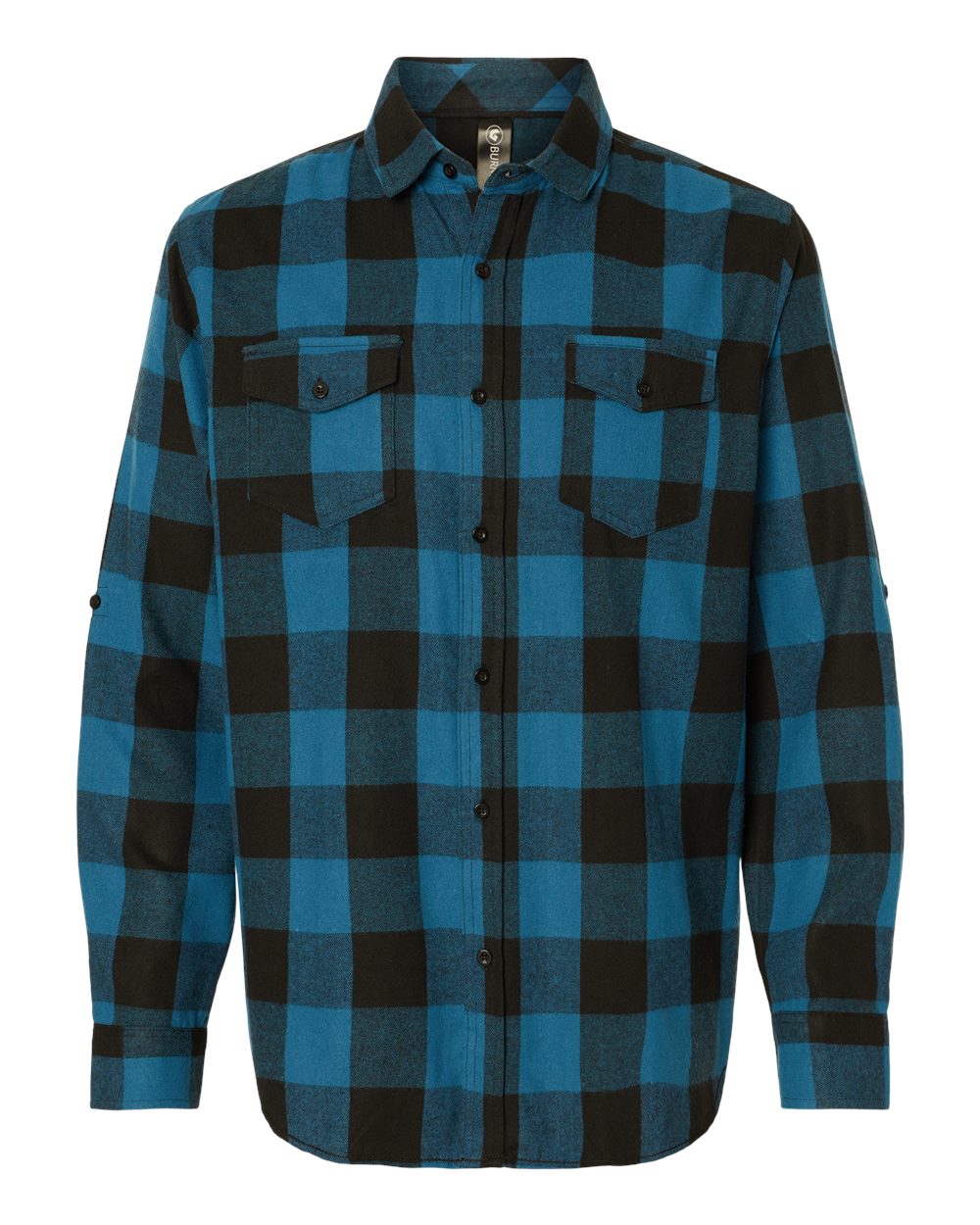 Burnside – – Yarn – Dyed Flannel Shirt – Blue Black Buffalo Burnside – – Yarn – Dyed Flannel Shirt – Blue Black Buffalo