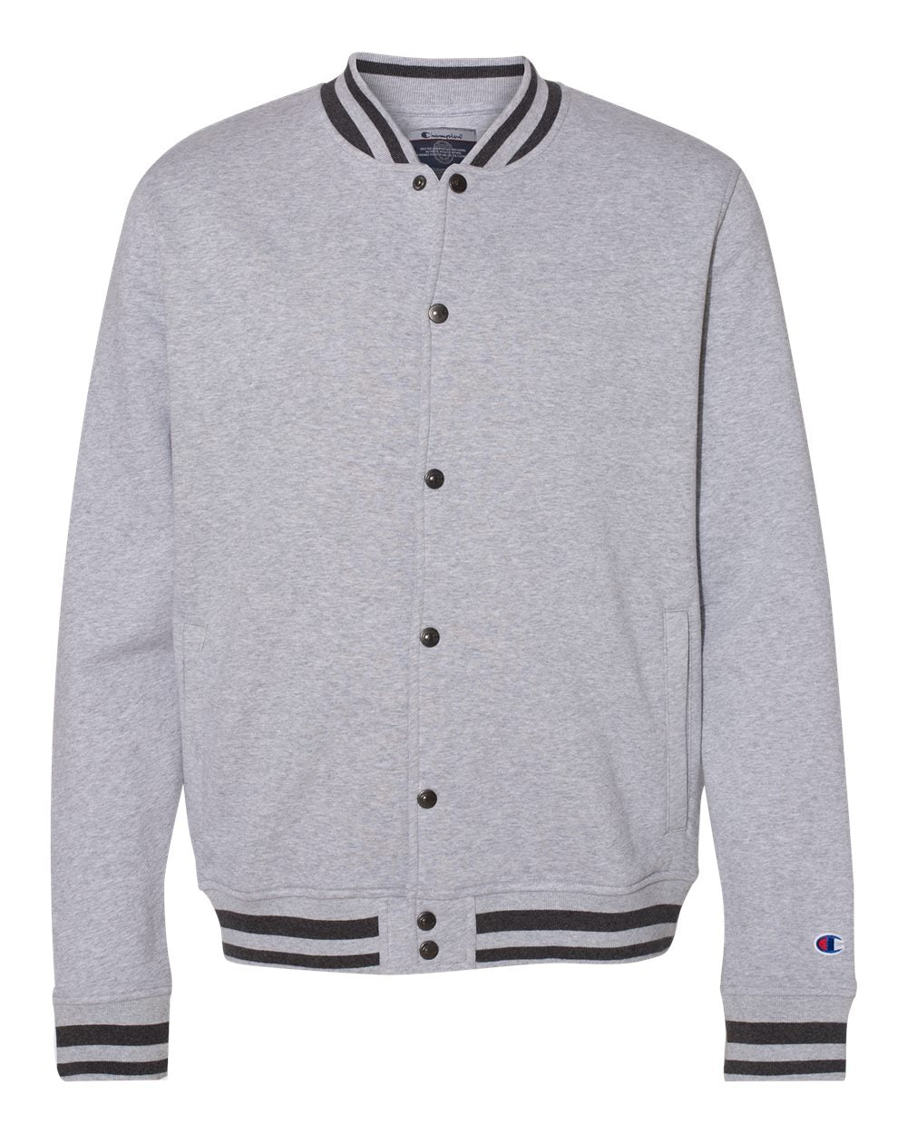 Champion – CO – Unisex Bomber Jacket – Oxford Grey Charcoal Heather – Champion – CO – Unisex Bomber Jacket – Oxford Grey Charcoal Heather –