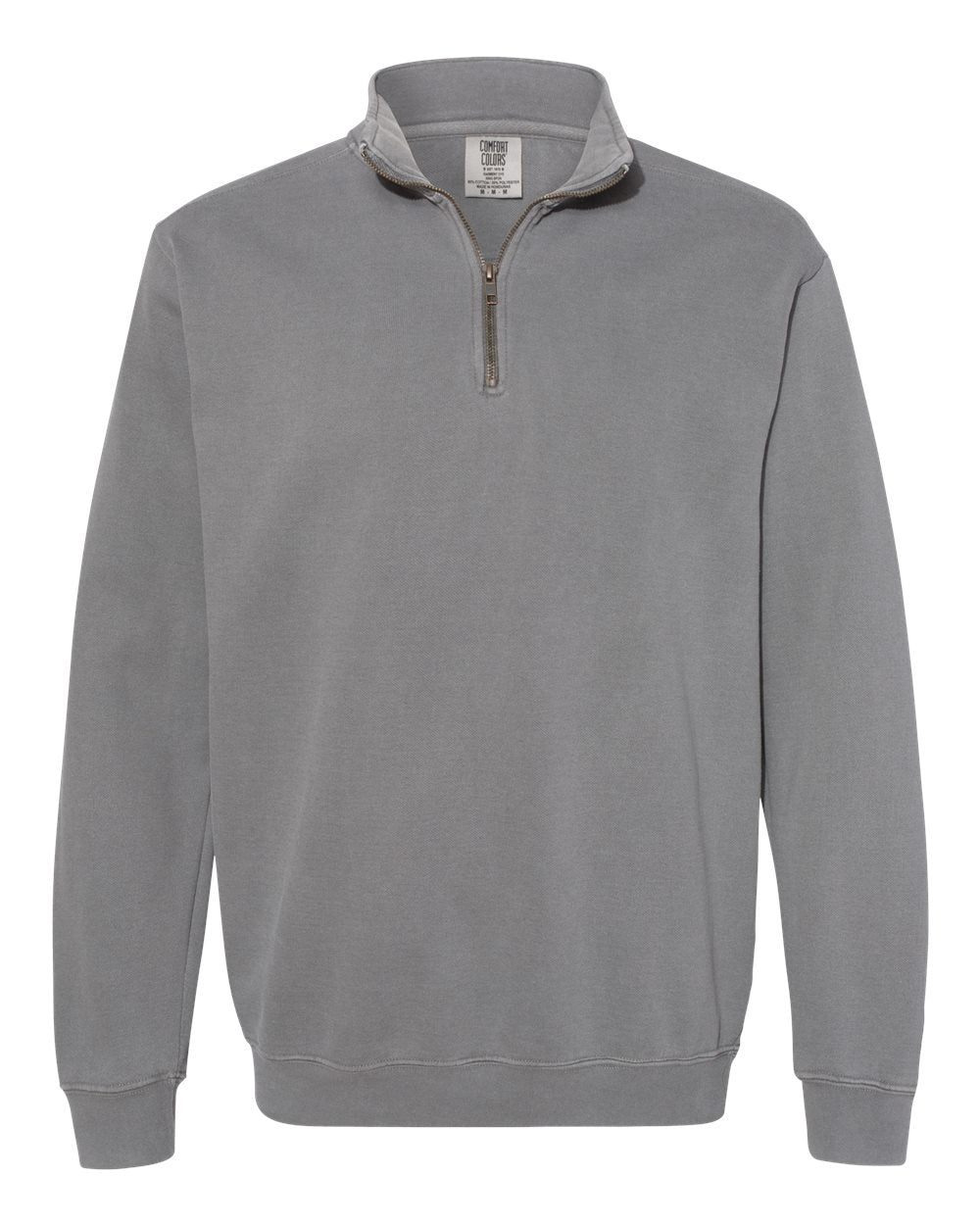 Comfort Colors – – Garment – Dyed Quarter Zip Sweatshirt – Grey Comfort Colors – – Garment – Dyed Quarter Zip Sweatshirt – Grey