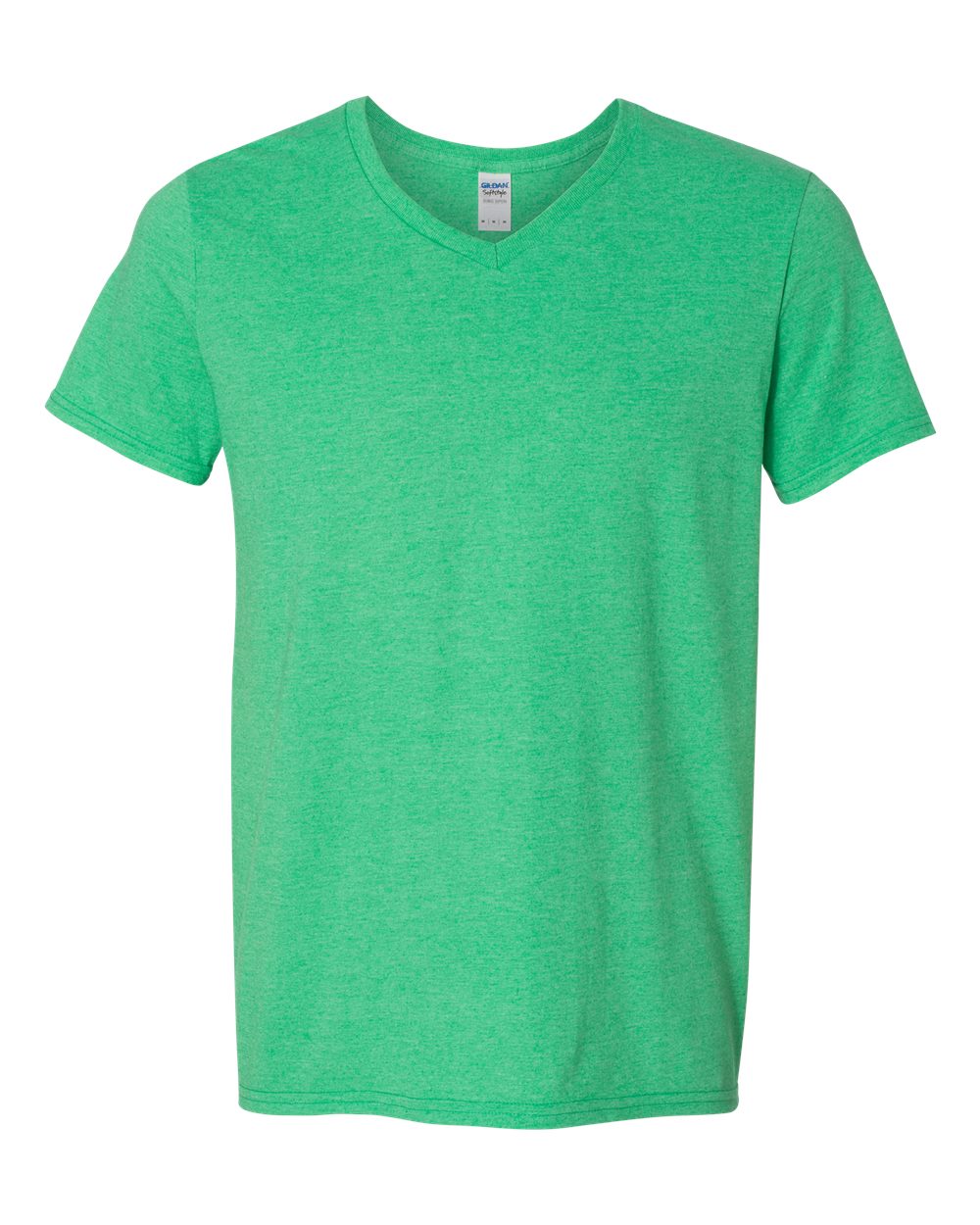 Gildan – V – Softstyle V – Neck T – Shirt – Heather Irish Green