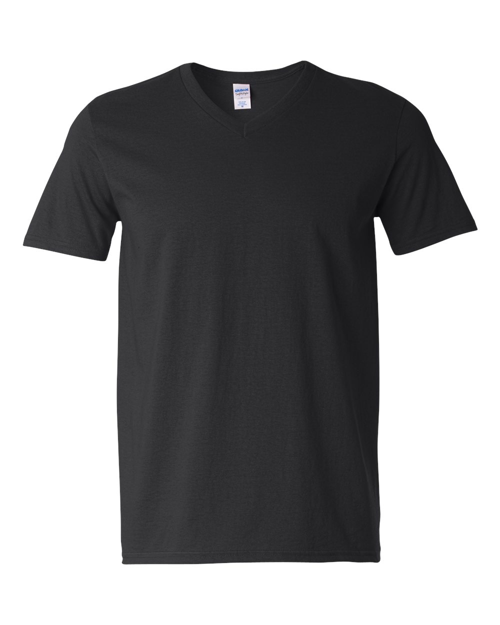 Gildan – V – Softstyle V – Neck T – Shirt – Black –