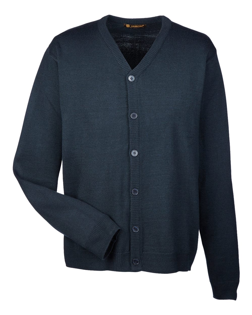 Harriton – M – Men’s Pilbloc V – Neck Button Cardigan Sweater – Dark Navy Harriton – M – Men’s Pilbloc V – Neck Button Cardigan Sweater – Dark Navy